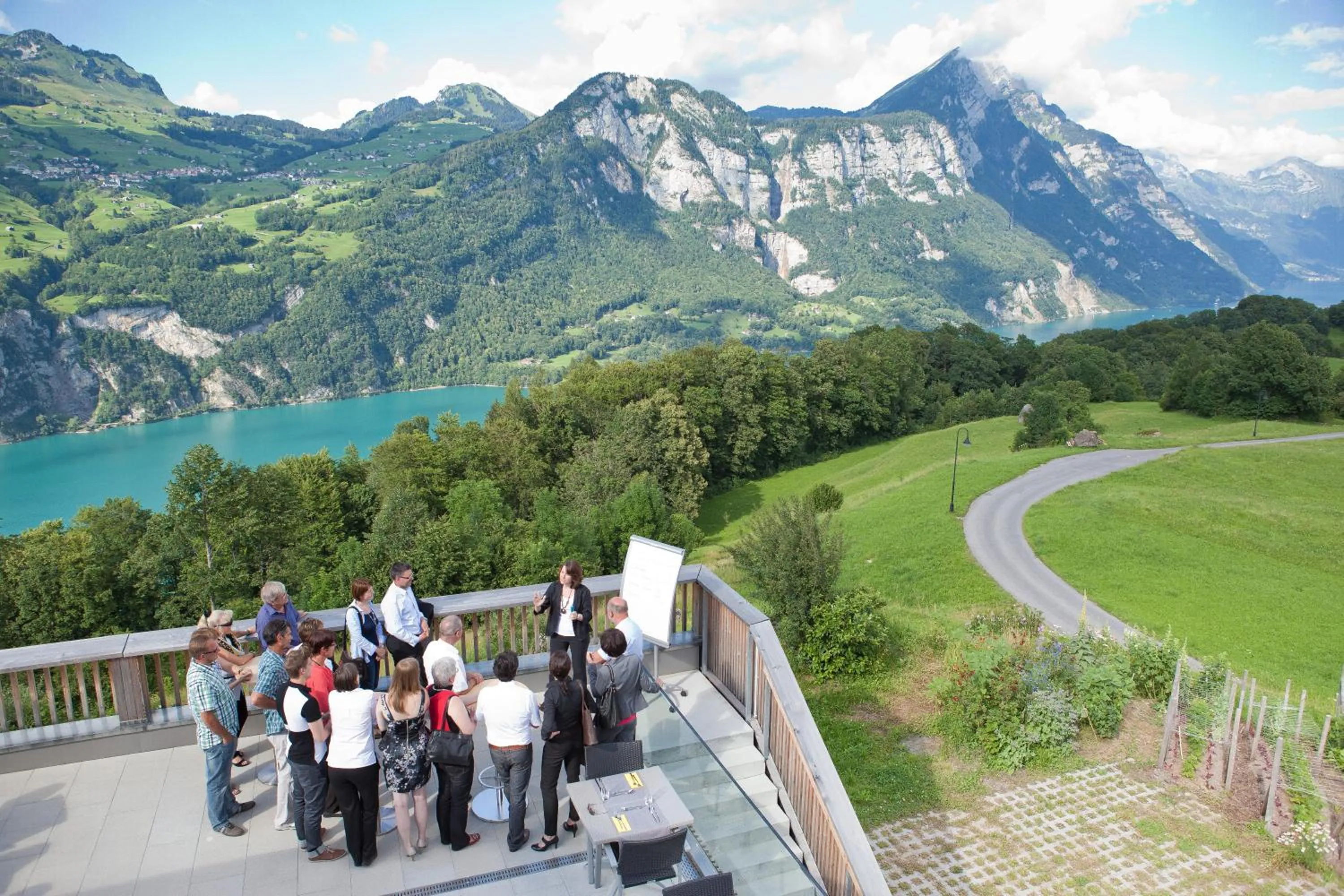 Balcony/Terrace in Seminarhotel Lihn