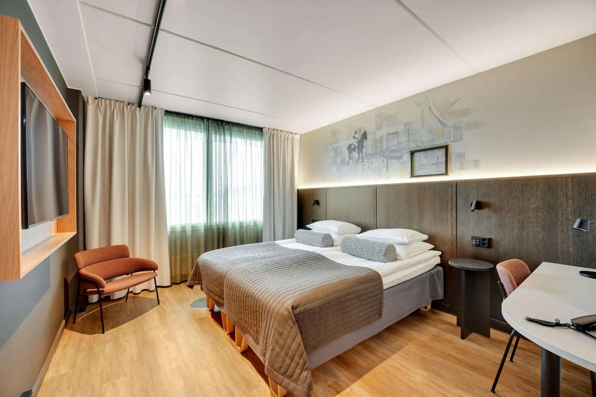 Bed in Original Sokos Hotel Vaakuna Mikkeli