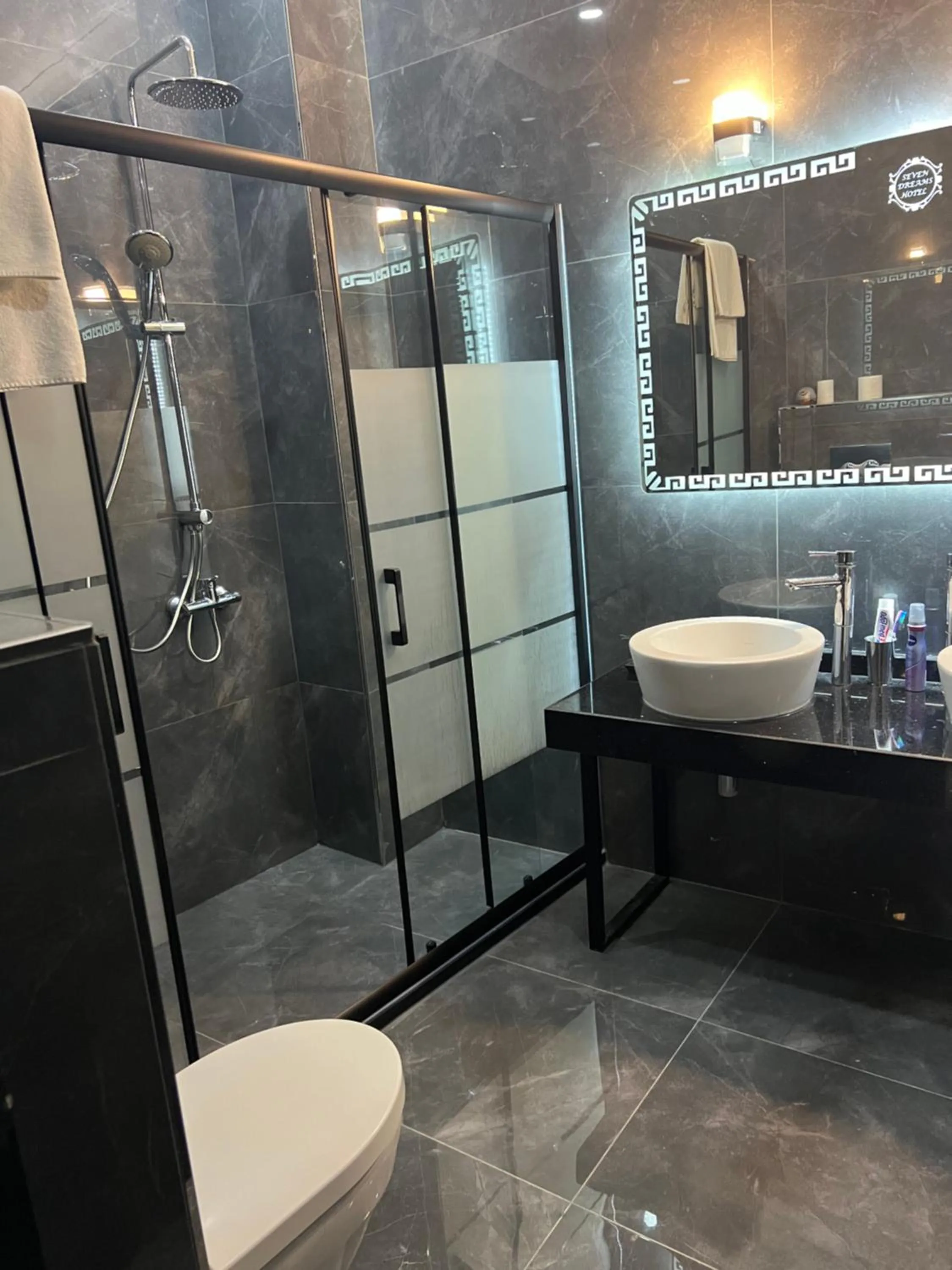 Shower in Seven Dreams Hotel