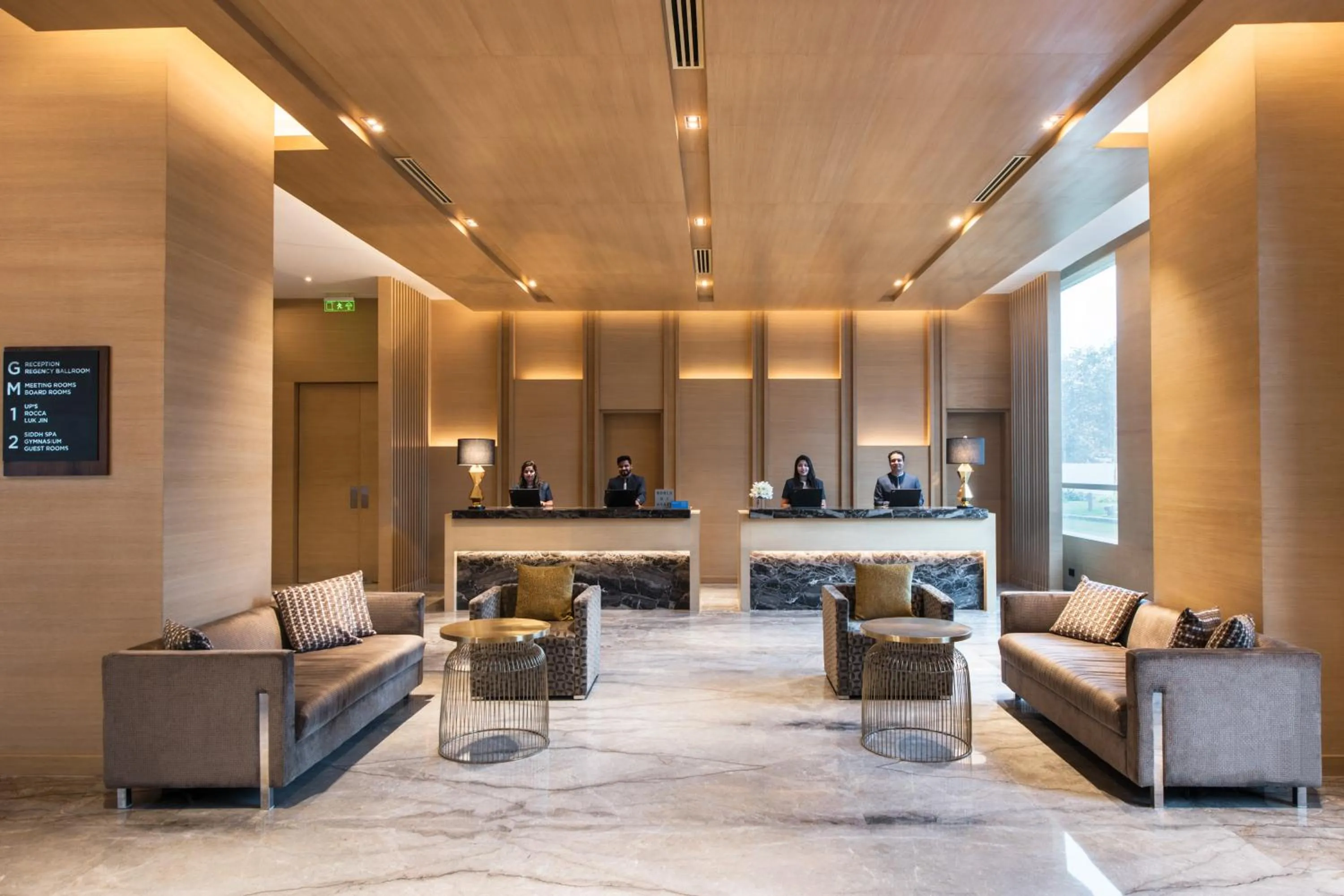 Lobby or reception in Hyatt Regency Lucknow Gomti Nagar