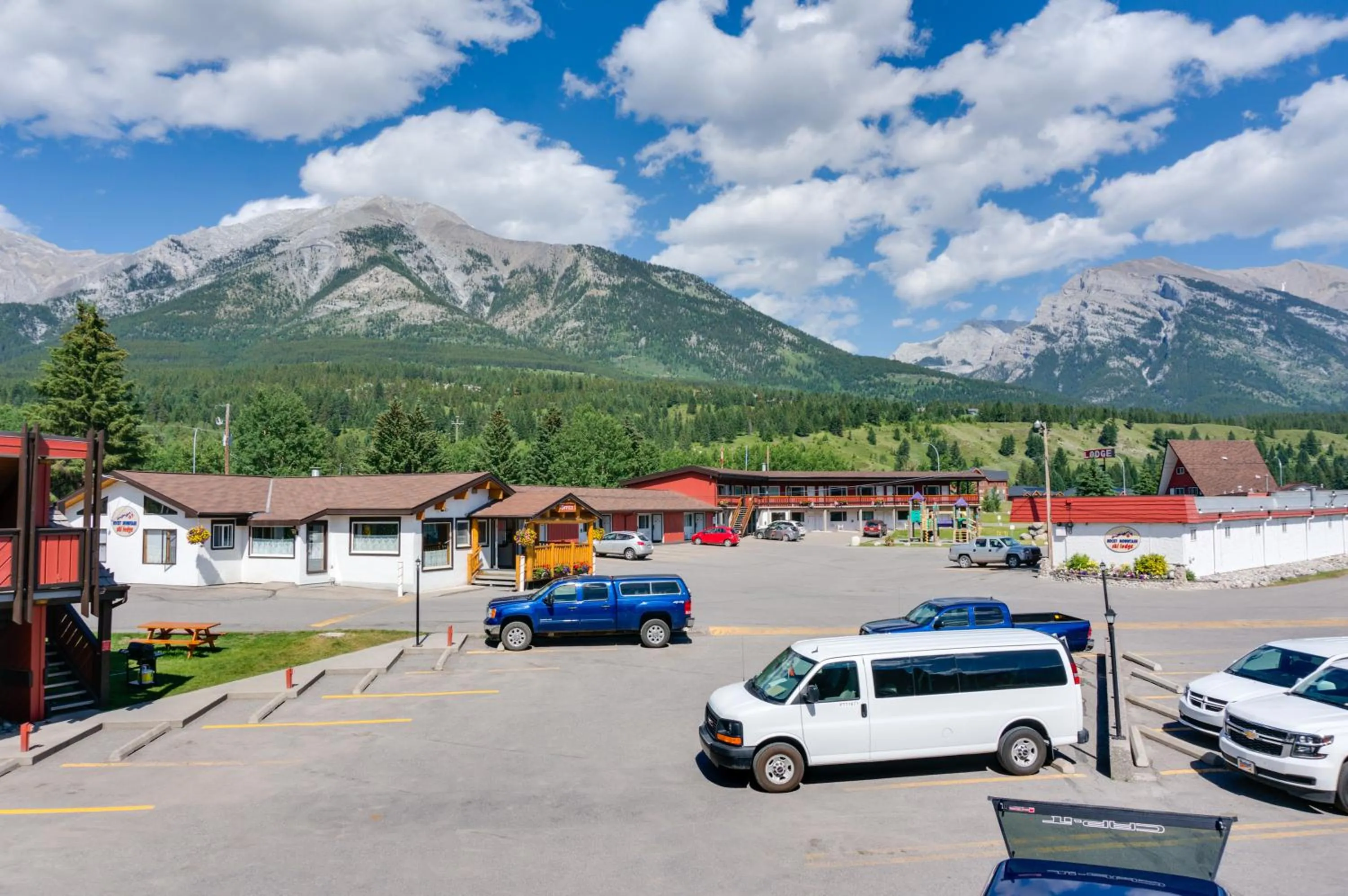 Facade/entrance in Rocky Mountain Ski Lodge