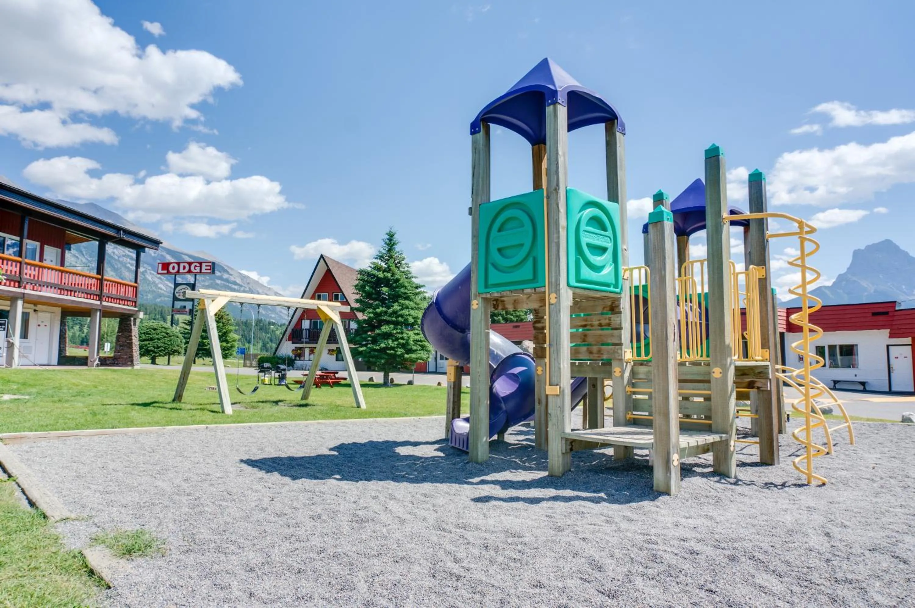 Children play ground in Rocky Mountain Ski Lodge