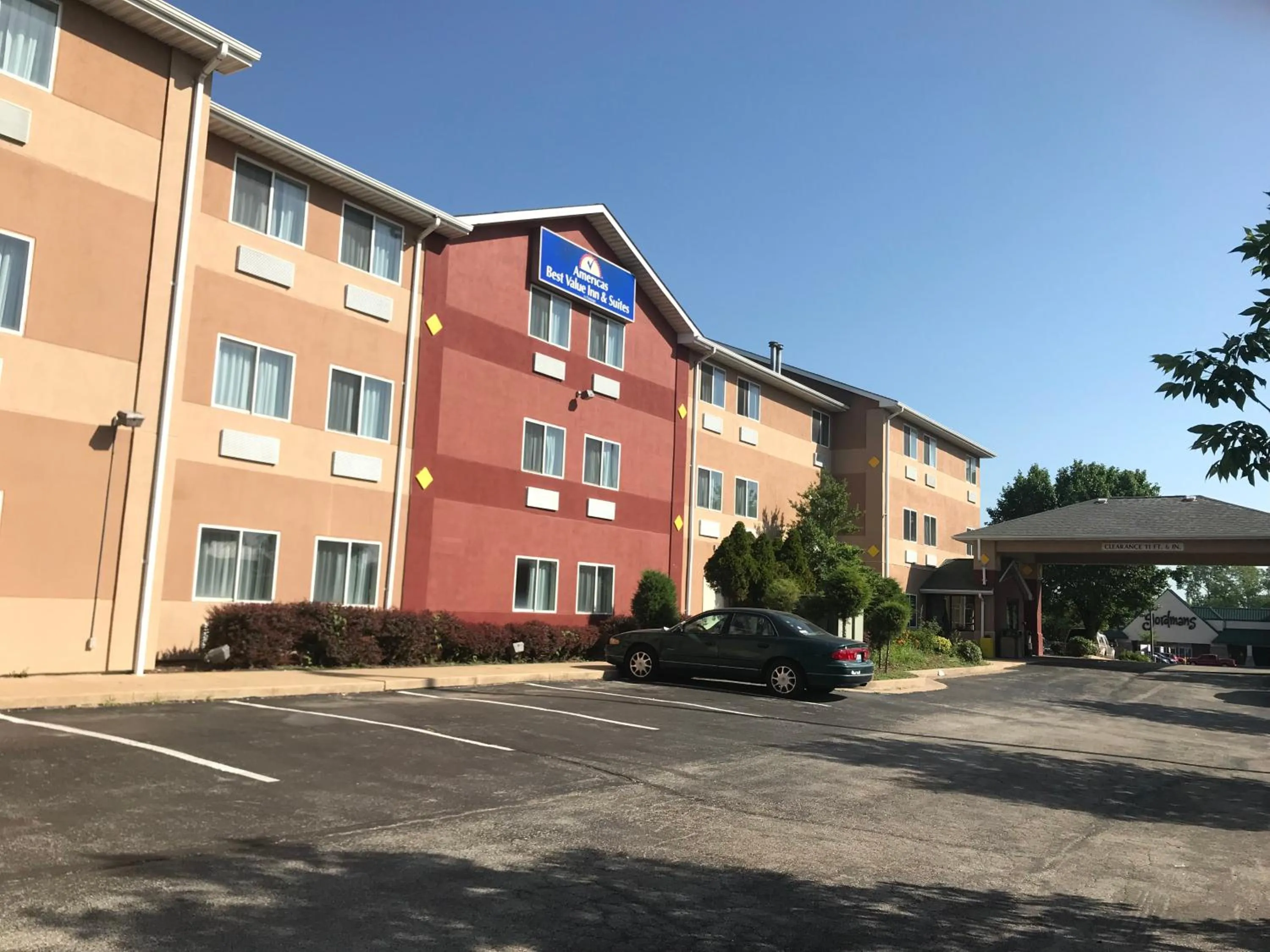 Property building in Americas Best Value Inn and Suites Saint Charles