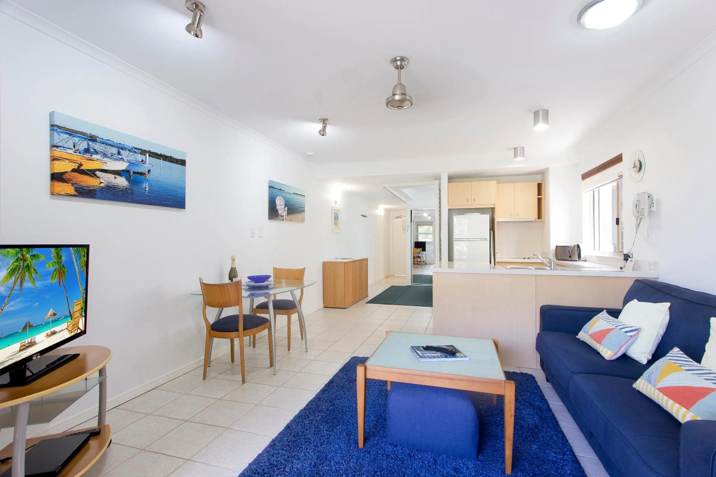 Kitchen or kitchenette in Offshore Noosa Resort