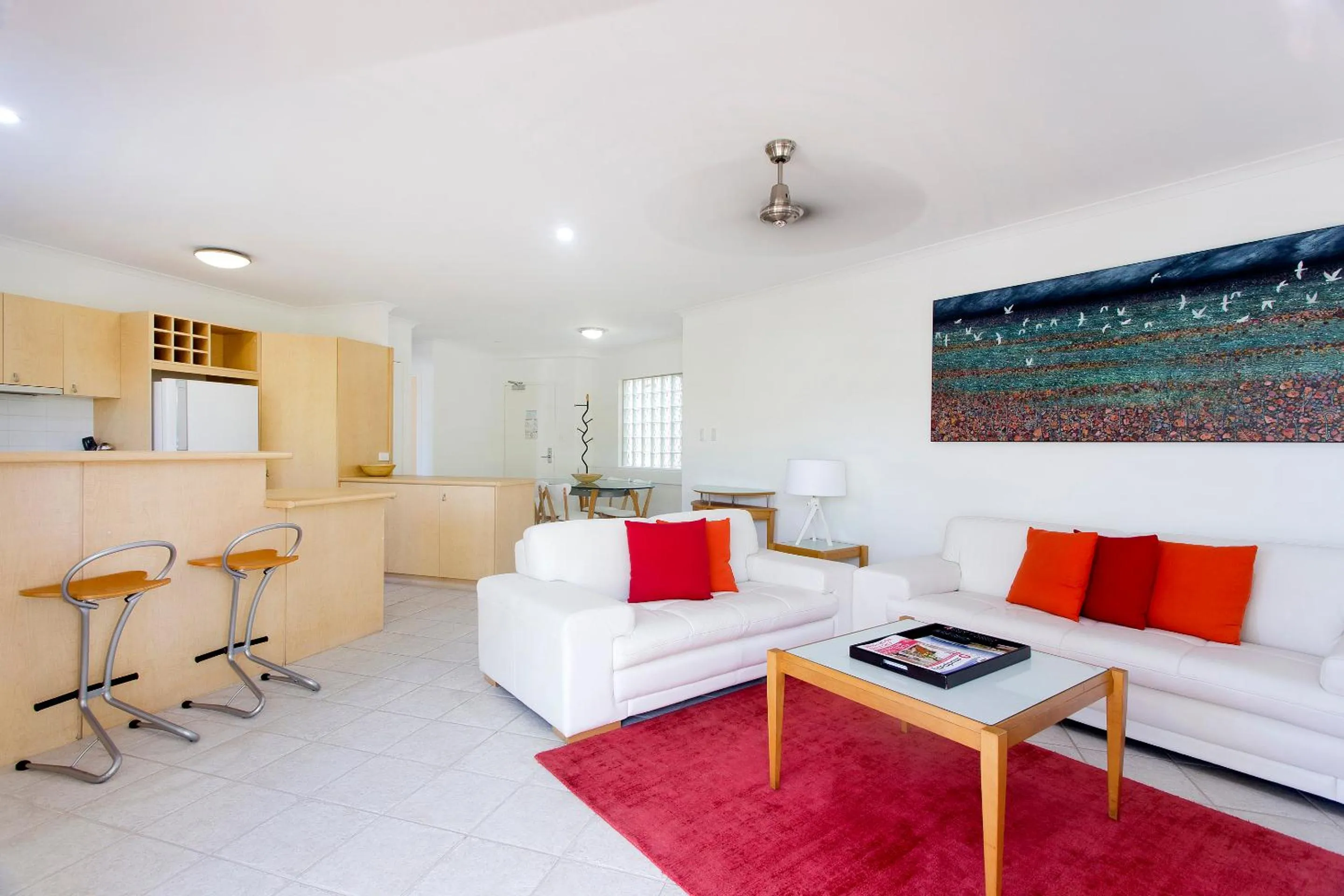 Kitchen or kitchenette in Offshore Noosa Resort