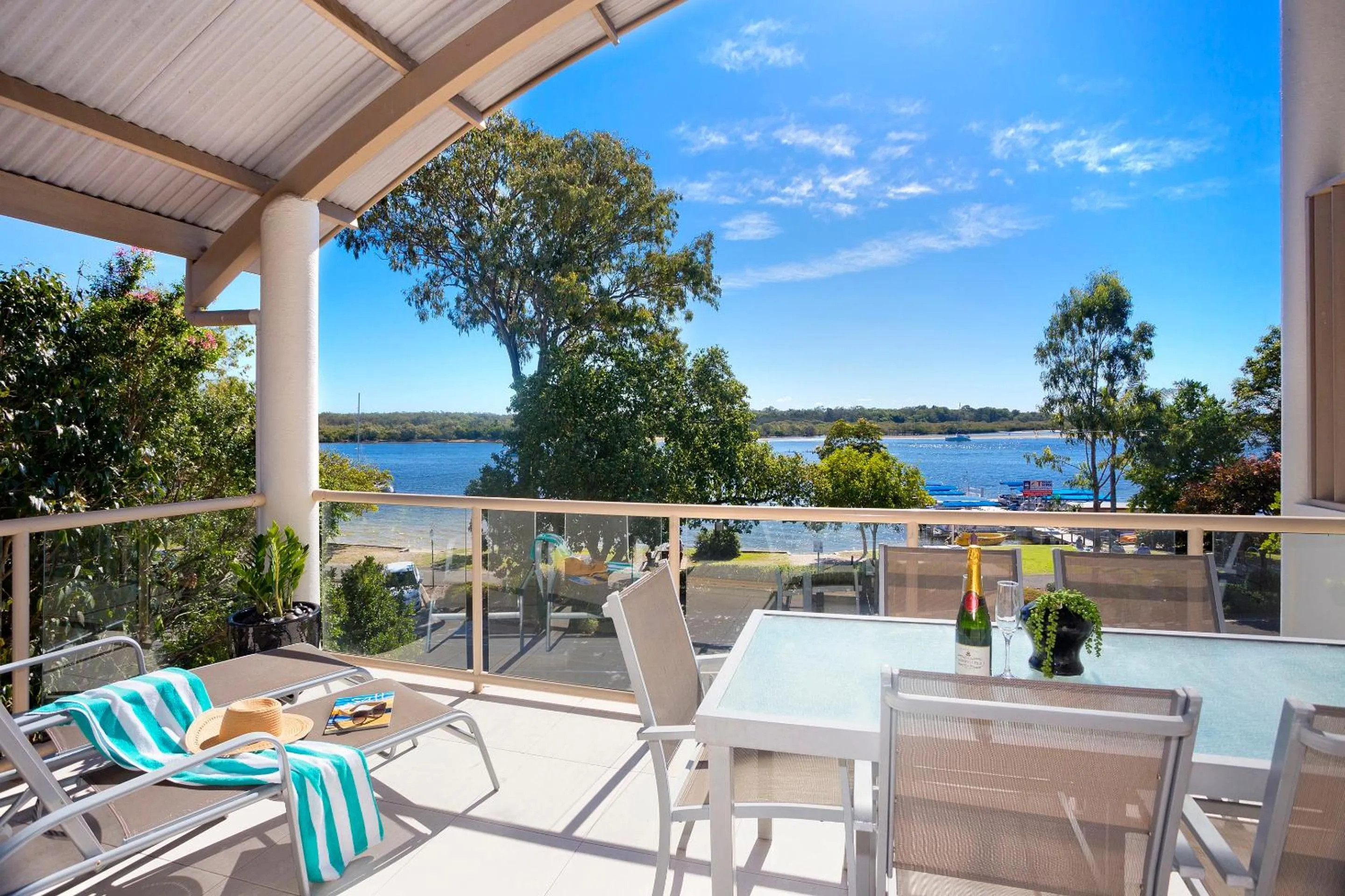 River view in Offshore Noosa Resort