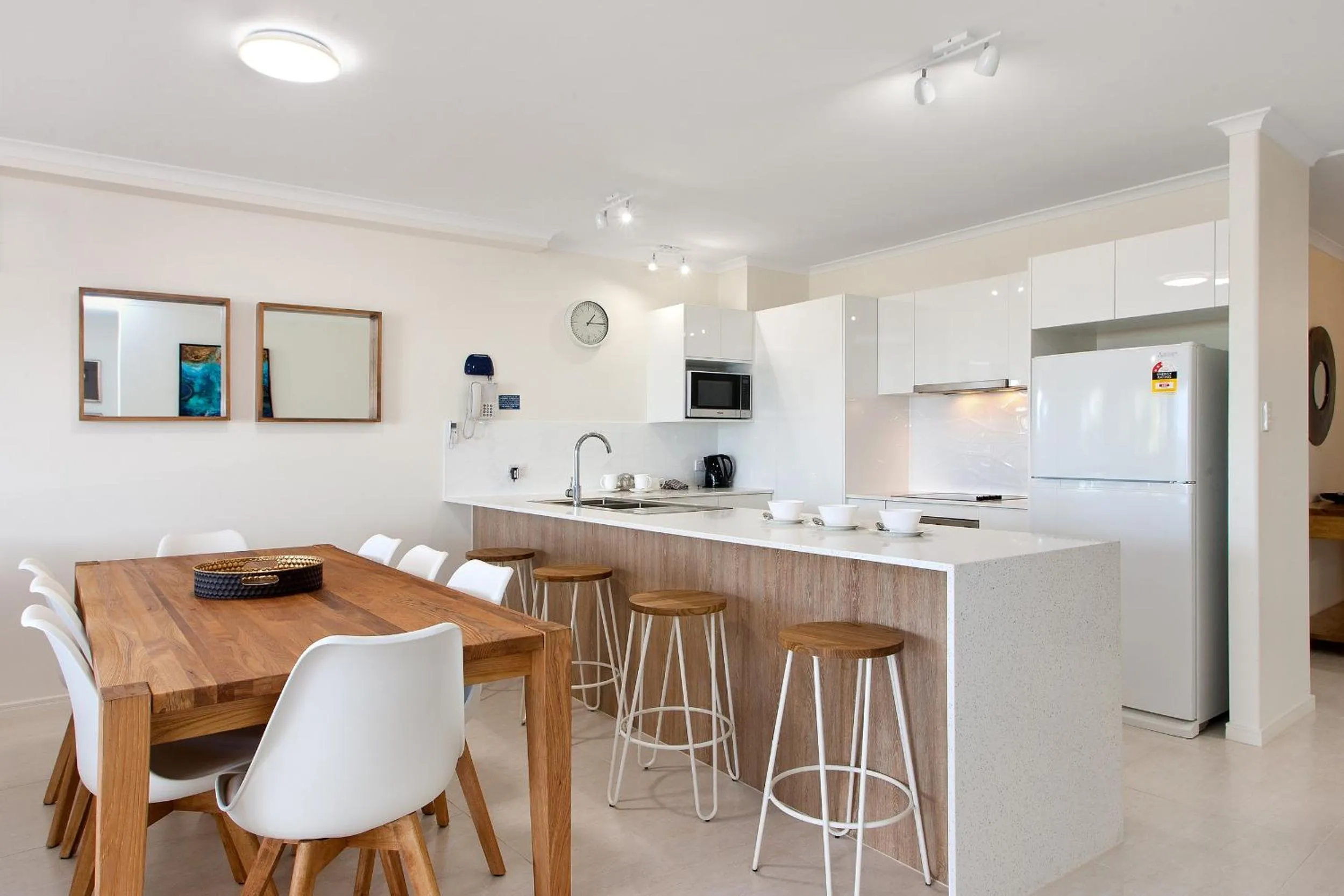 Kitchen or kitchenette in Offshore Noosa Resort