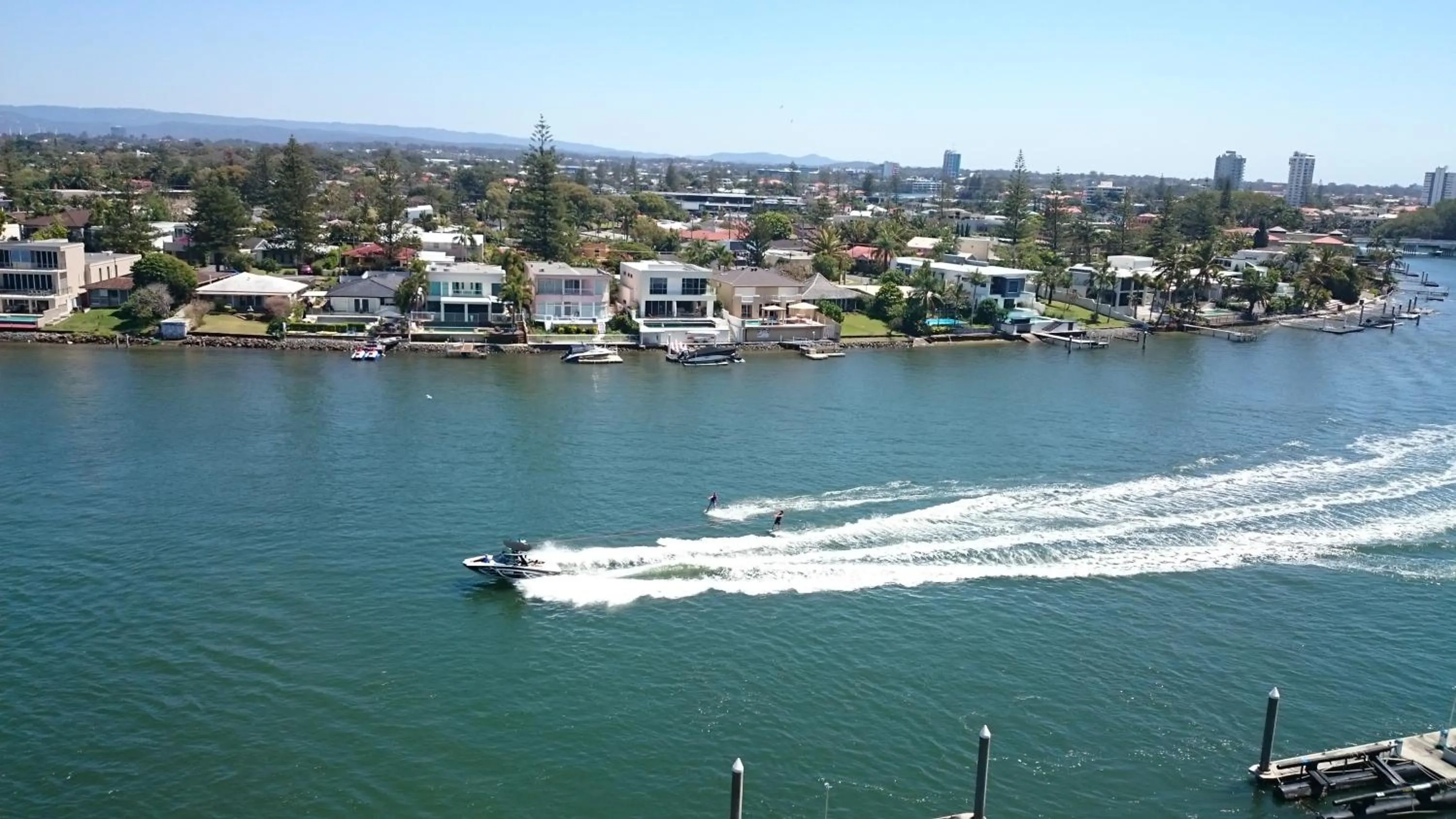 Canoeing in Surfers Hawaiian Holiday Apartments