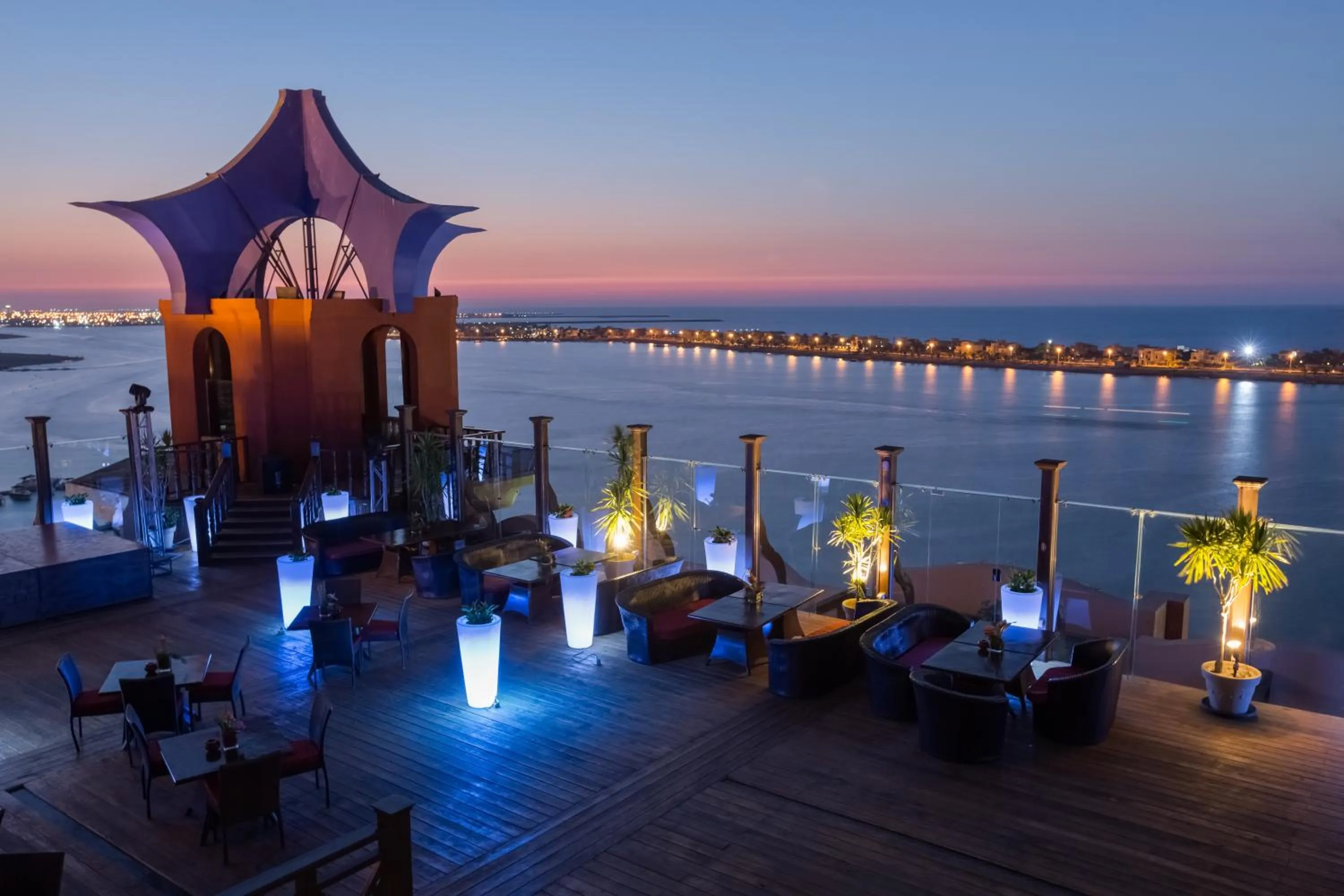Sunset in Porto Marina Resort & Spa Al Alamein