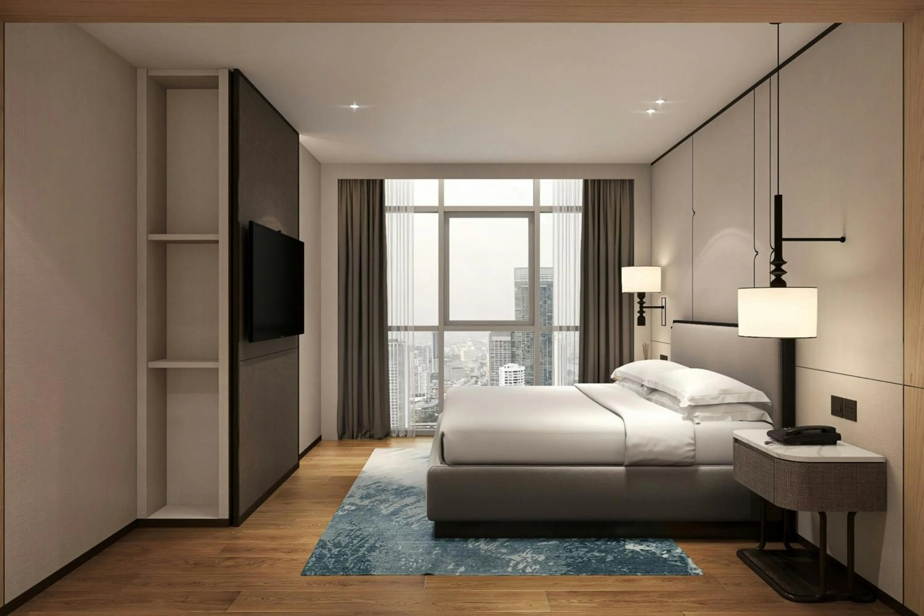 Bedroom, Bed in Sathorn Vista, Bangkok - Marriott Executive Apartments