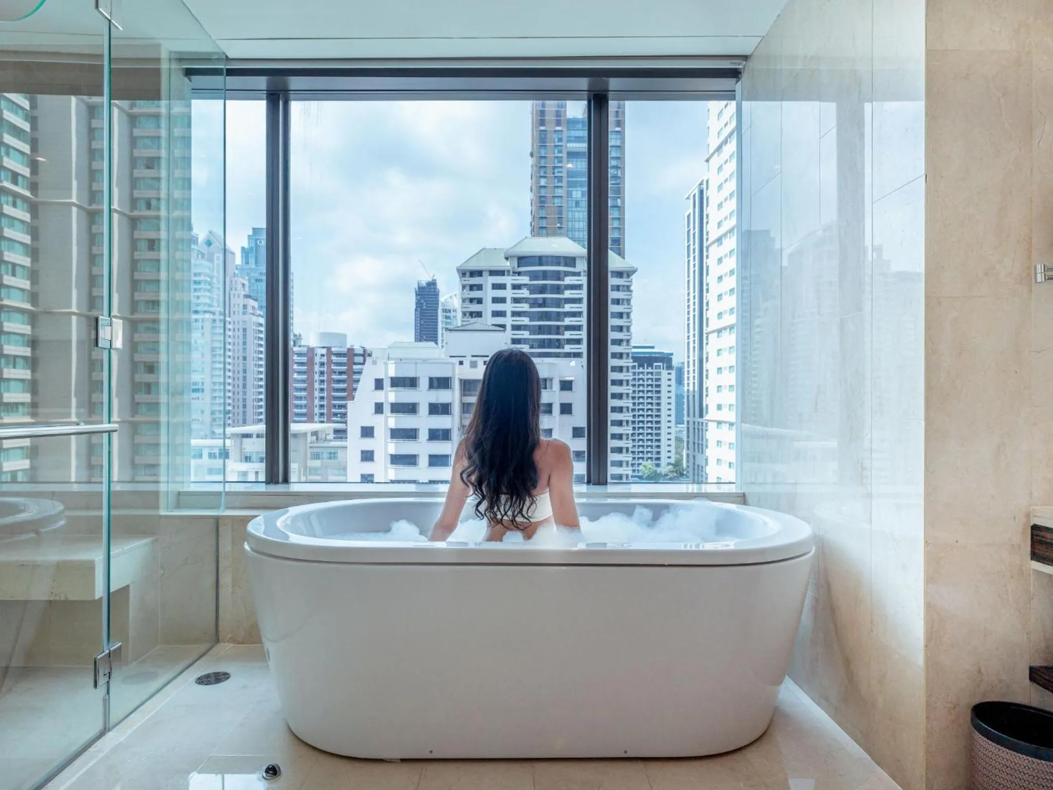 Bathroom in Renaissance Bangkok Ratchaprasong Hotel by Marriott