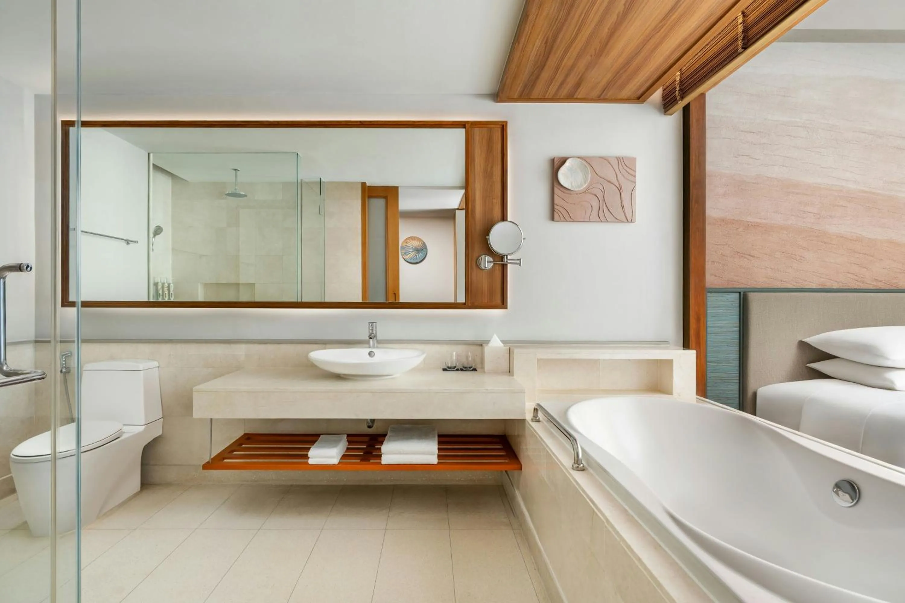 Bathroom, Bed in Renaissance Phuket Resort & Spa