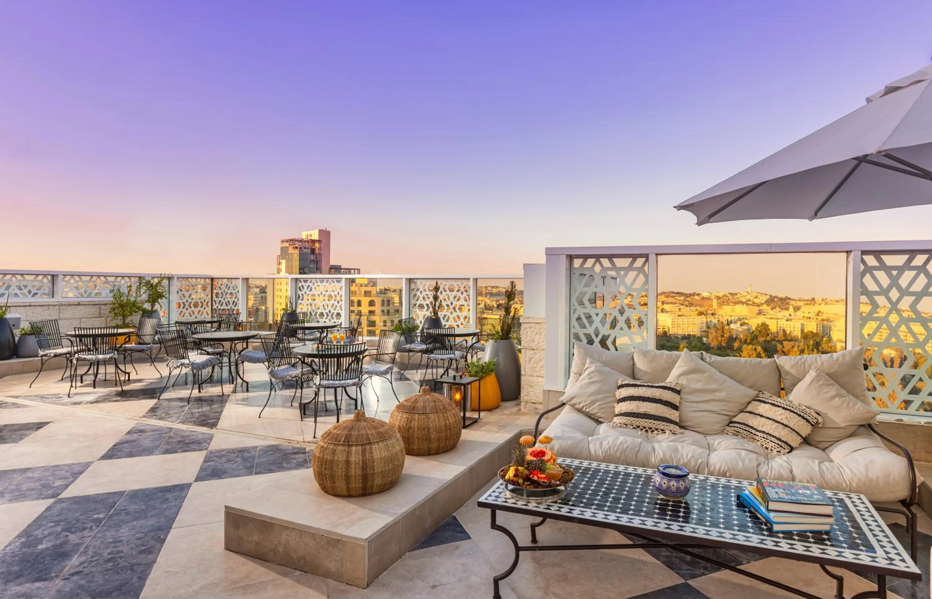 Seating area in Jacob Bat Sheva Jerusalem