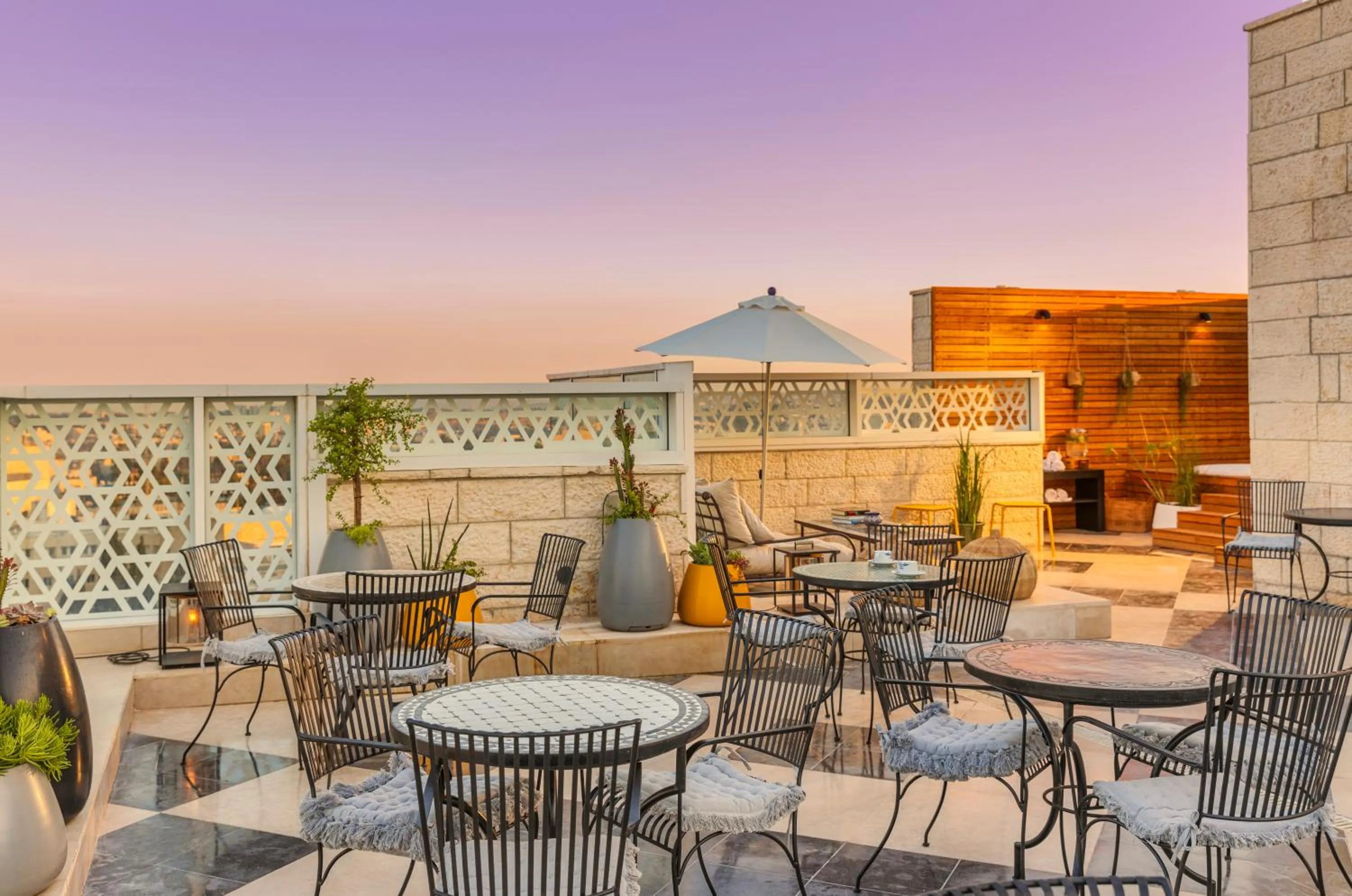 Seating area in Jacob Bat Sheva Jerusalem