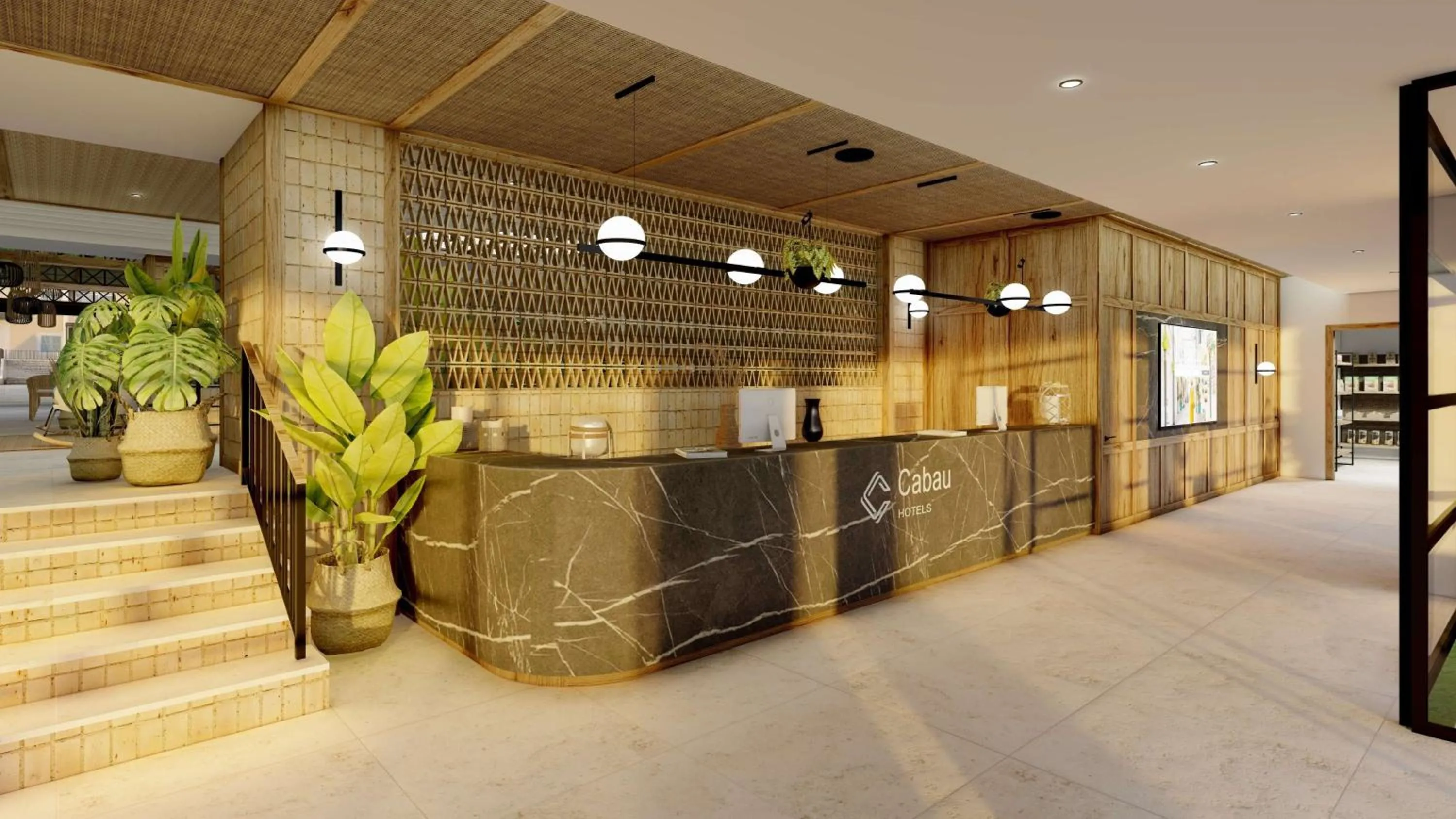 Lobby or reception in Aparthotel Aquasol