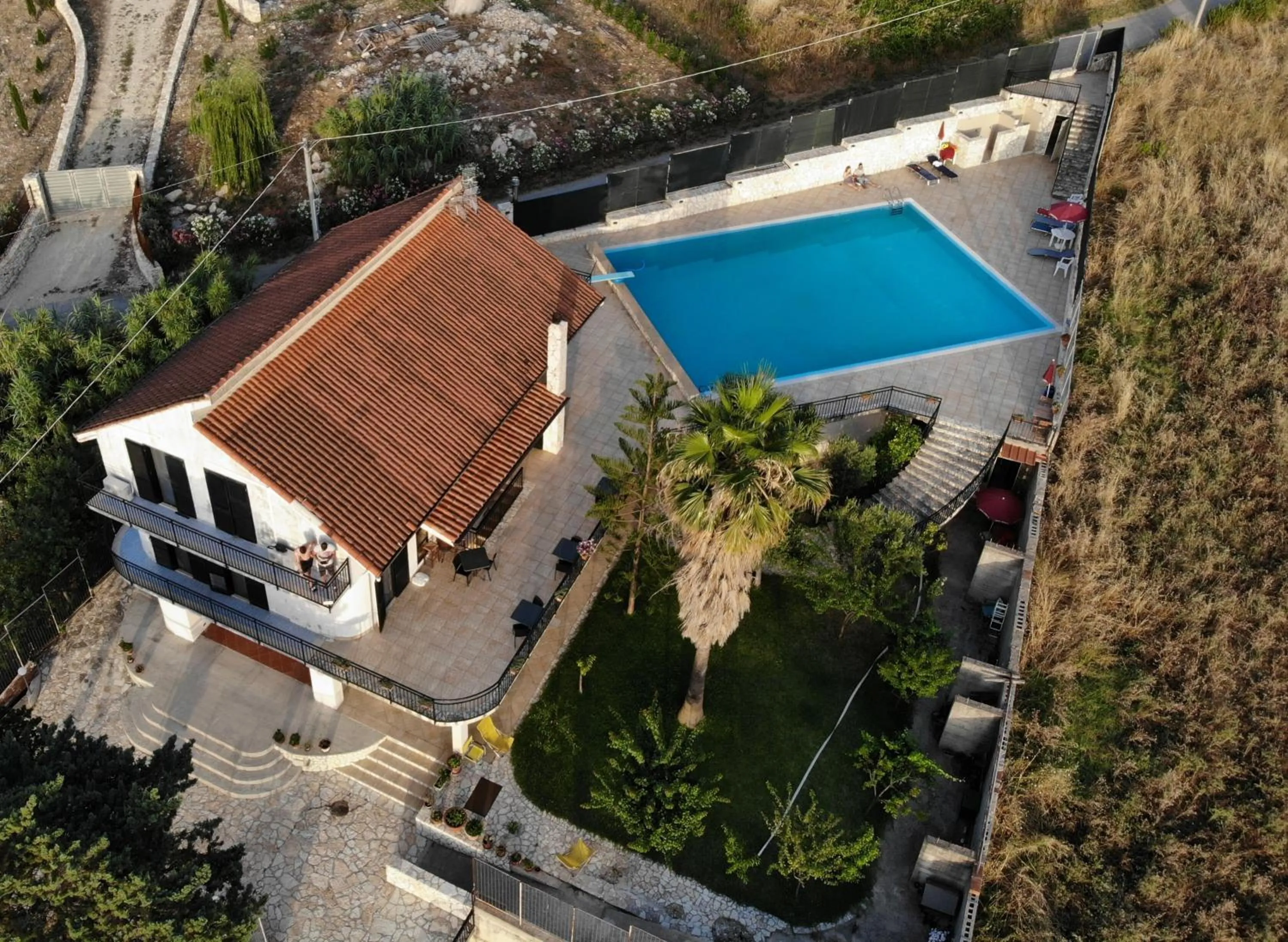 Bird's eye view in Kairos B&B