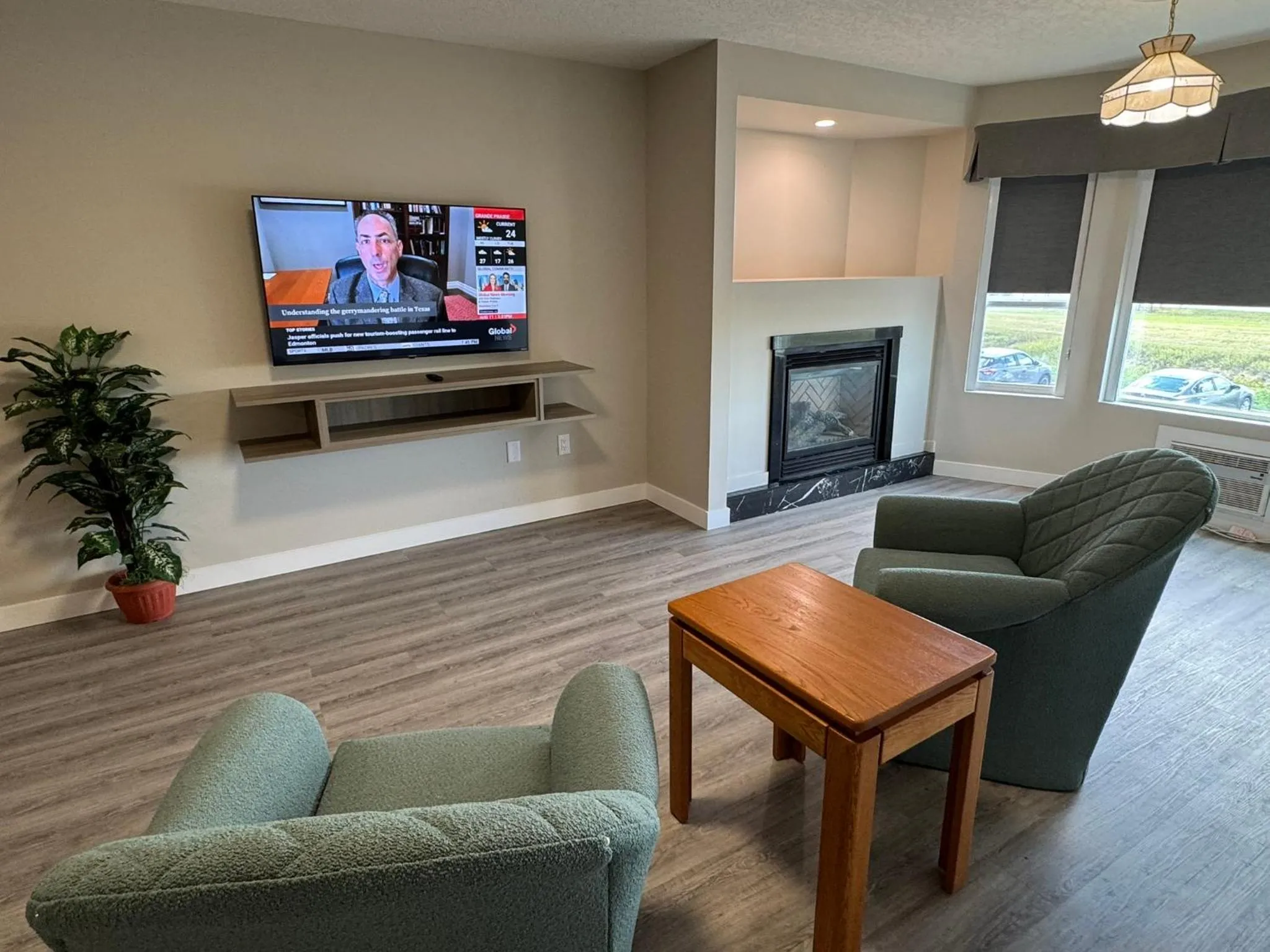 Living room in Western Budget Motel Leduc #3