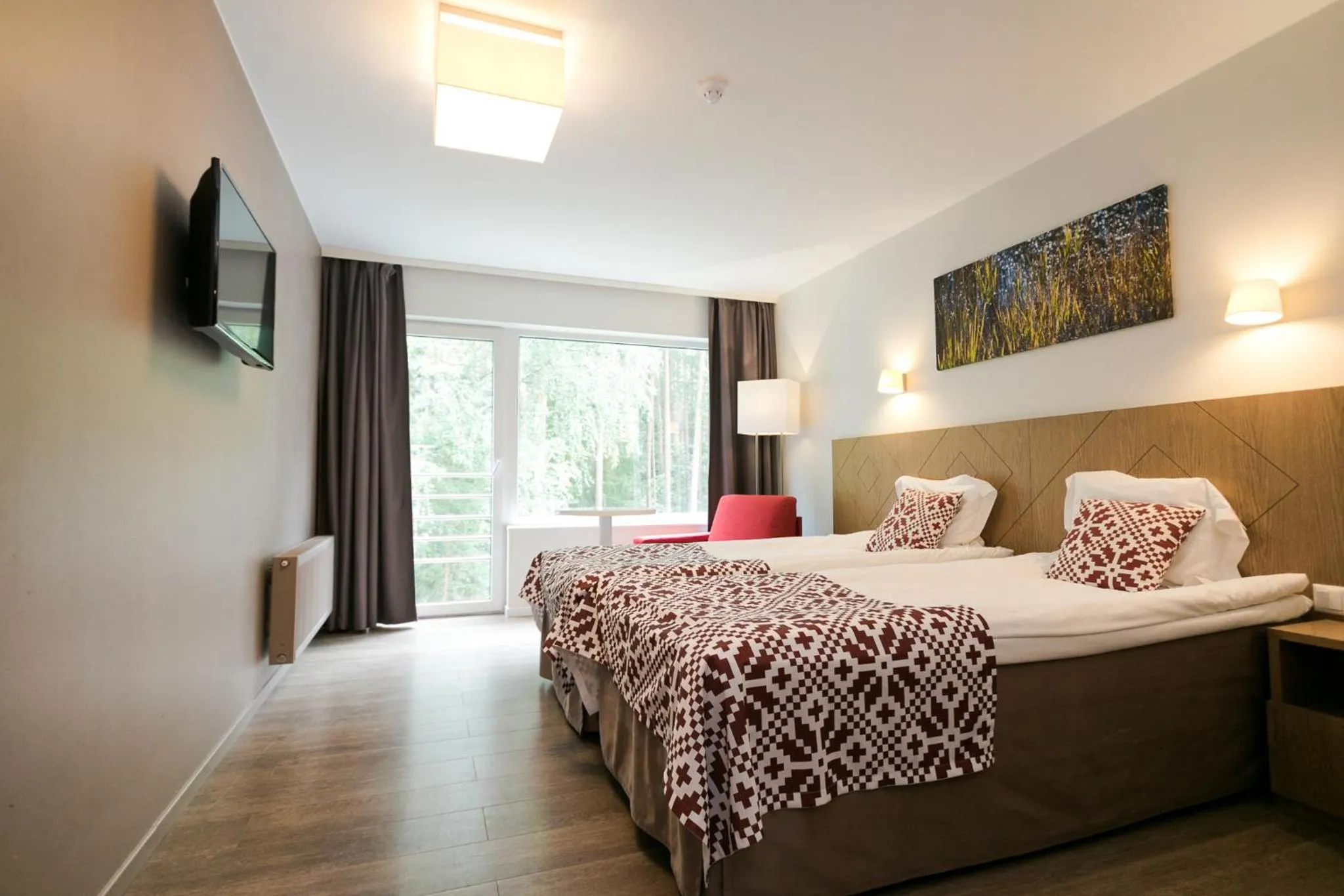 Bed in Kubija Hotel and NatureSpa