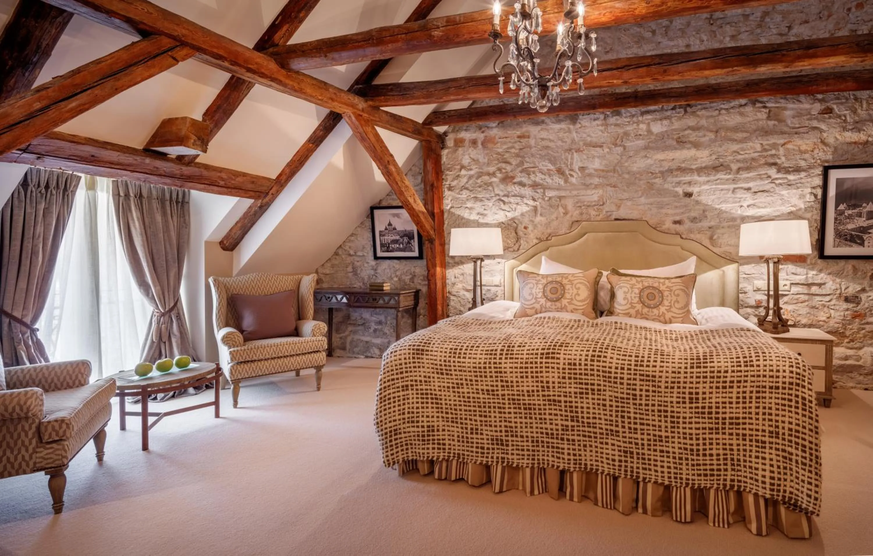 Photo of the whole room, Bed in Schlössle Hotel - Small Luxury Hotels of the World