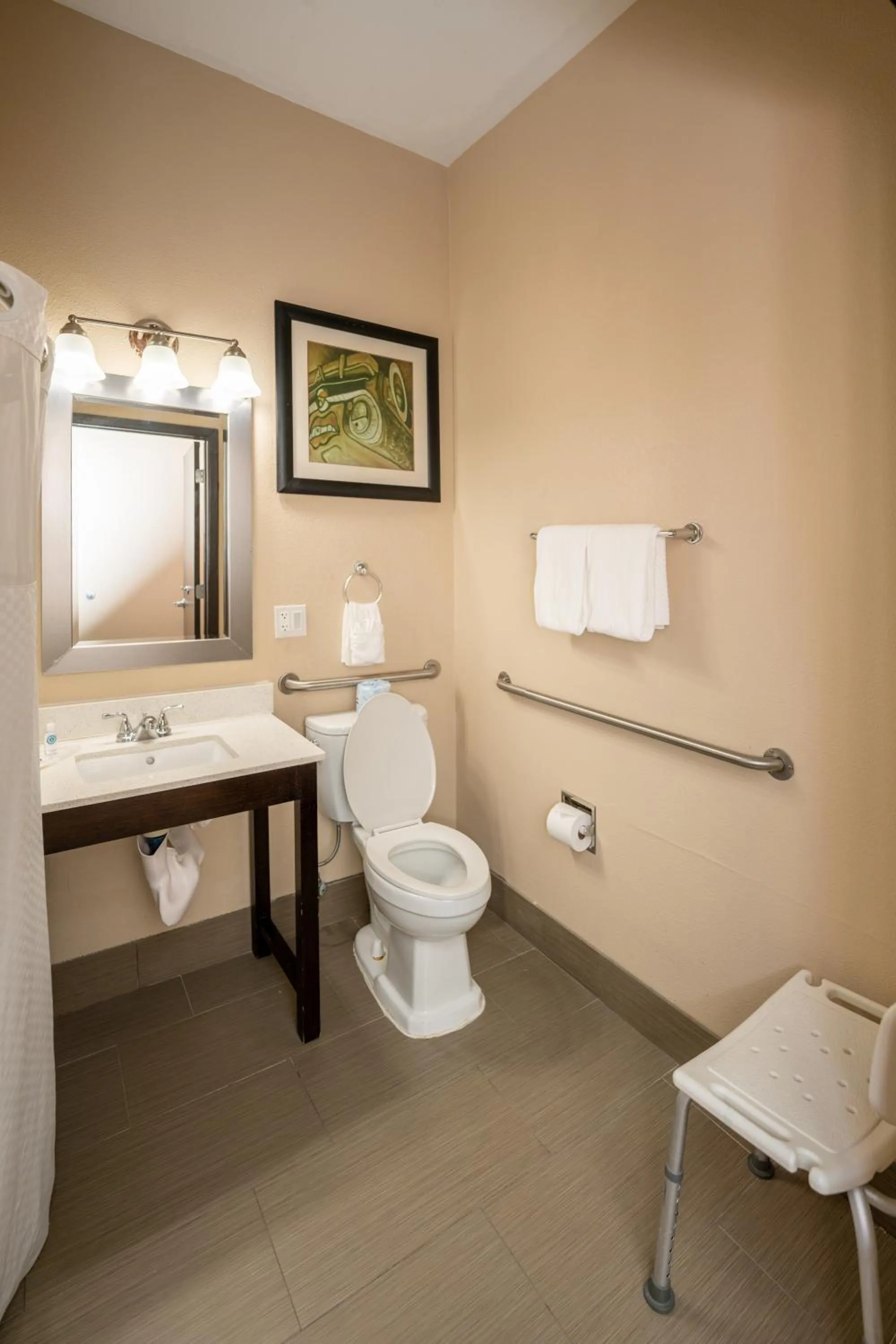 Bathroom in Comfort Suites Houston West at Clay Road