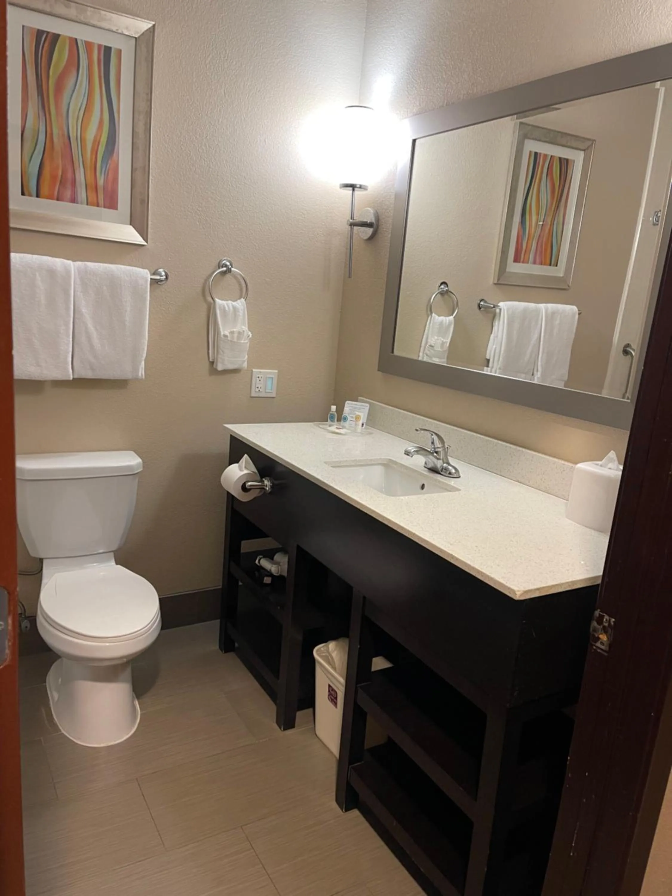 Bathroom in Comfort Suites Houston West at Clay Road