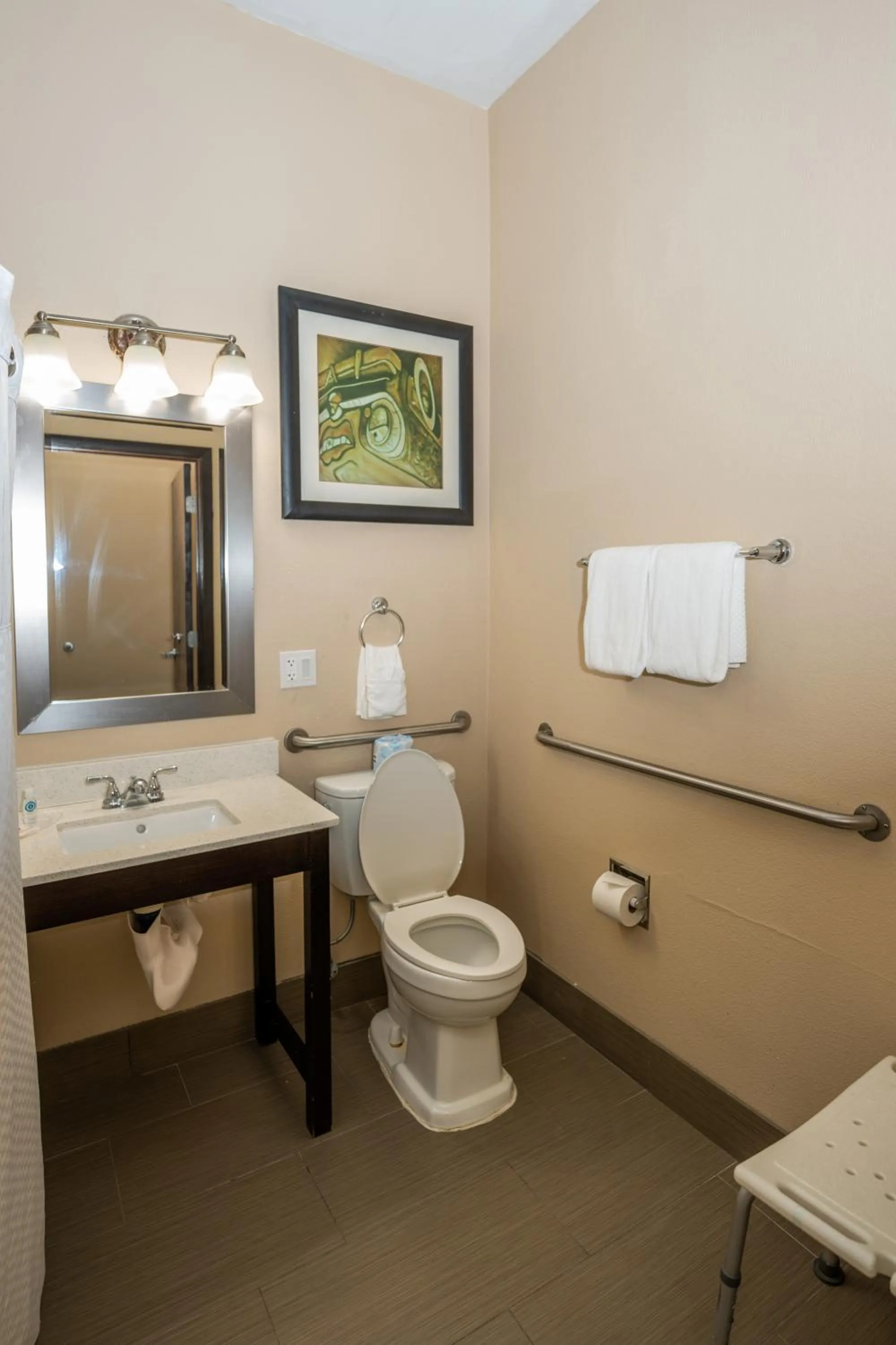 Bathroom in Comfort Suites Houston West at Clay Road