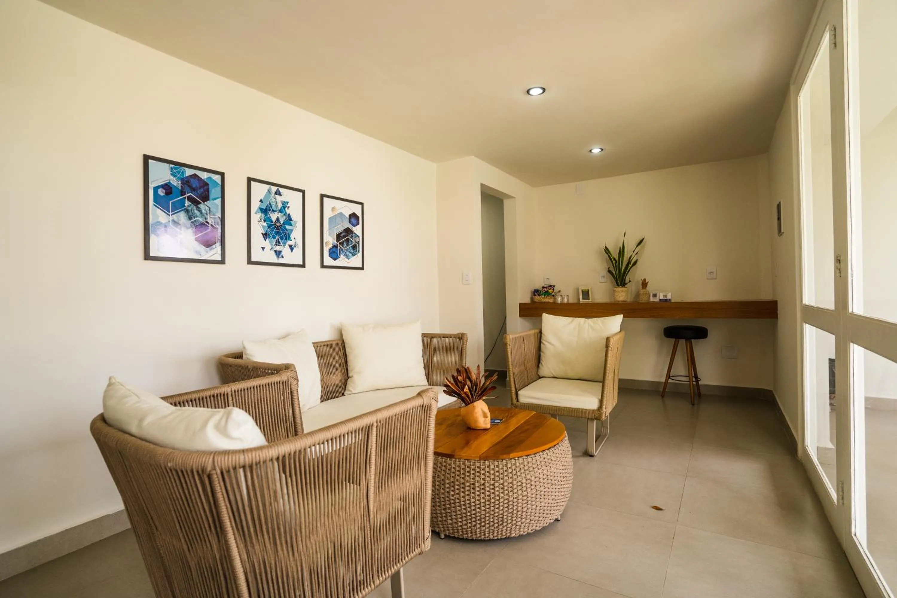 Living room in Hotel Pipa Atlântico