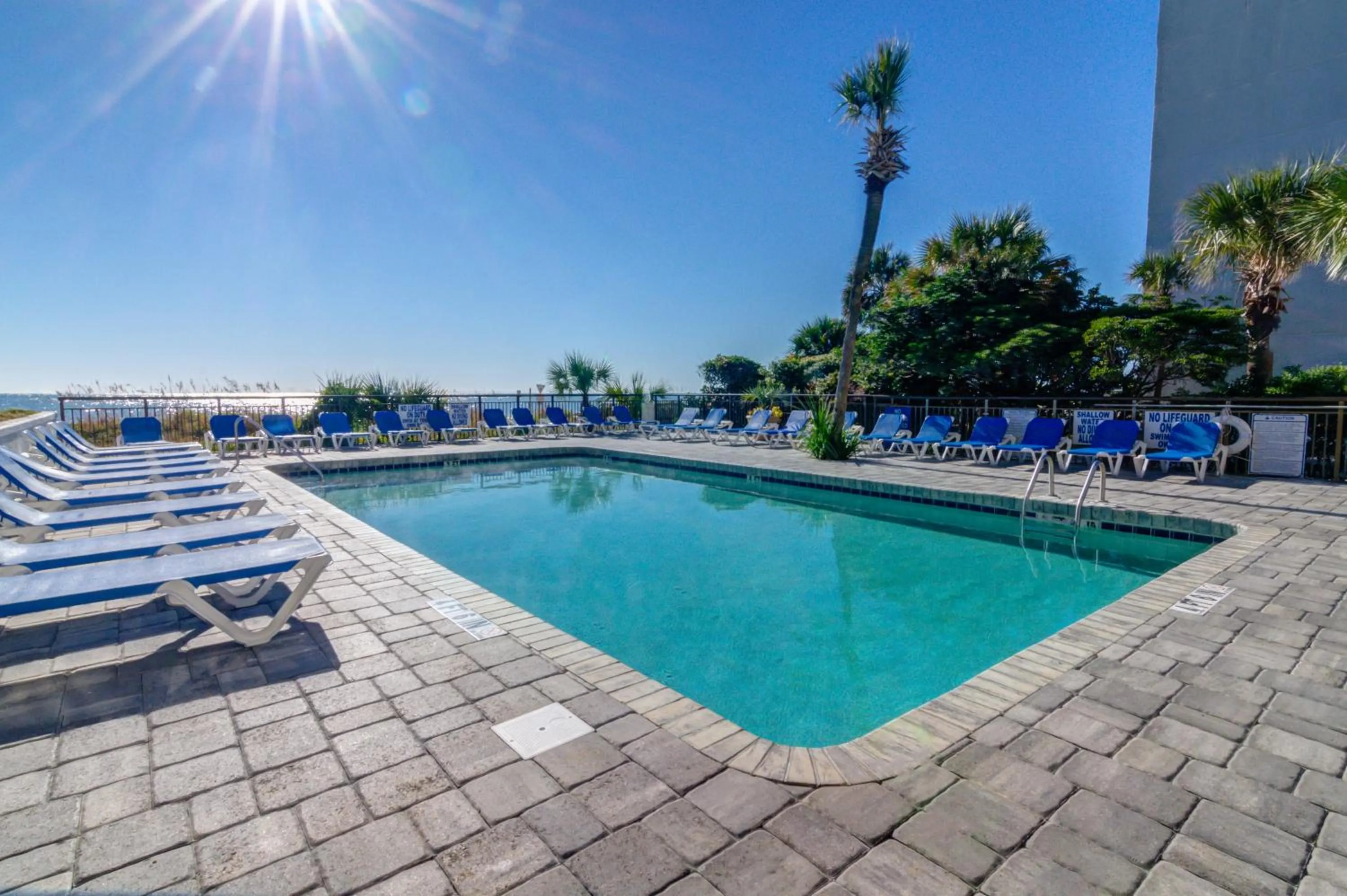 Swimming pool in Captain's Quarters Resort