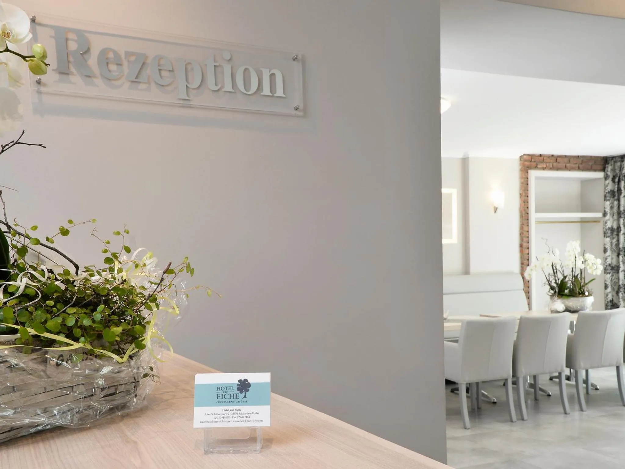 Lobby or reception in Hotel zur Eiche