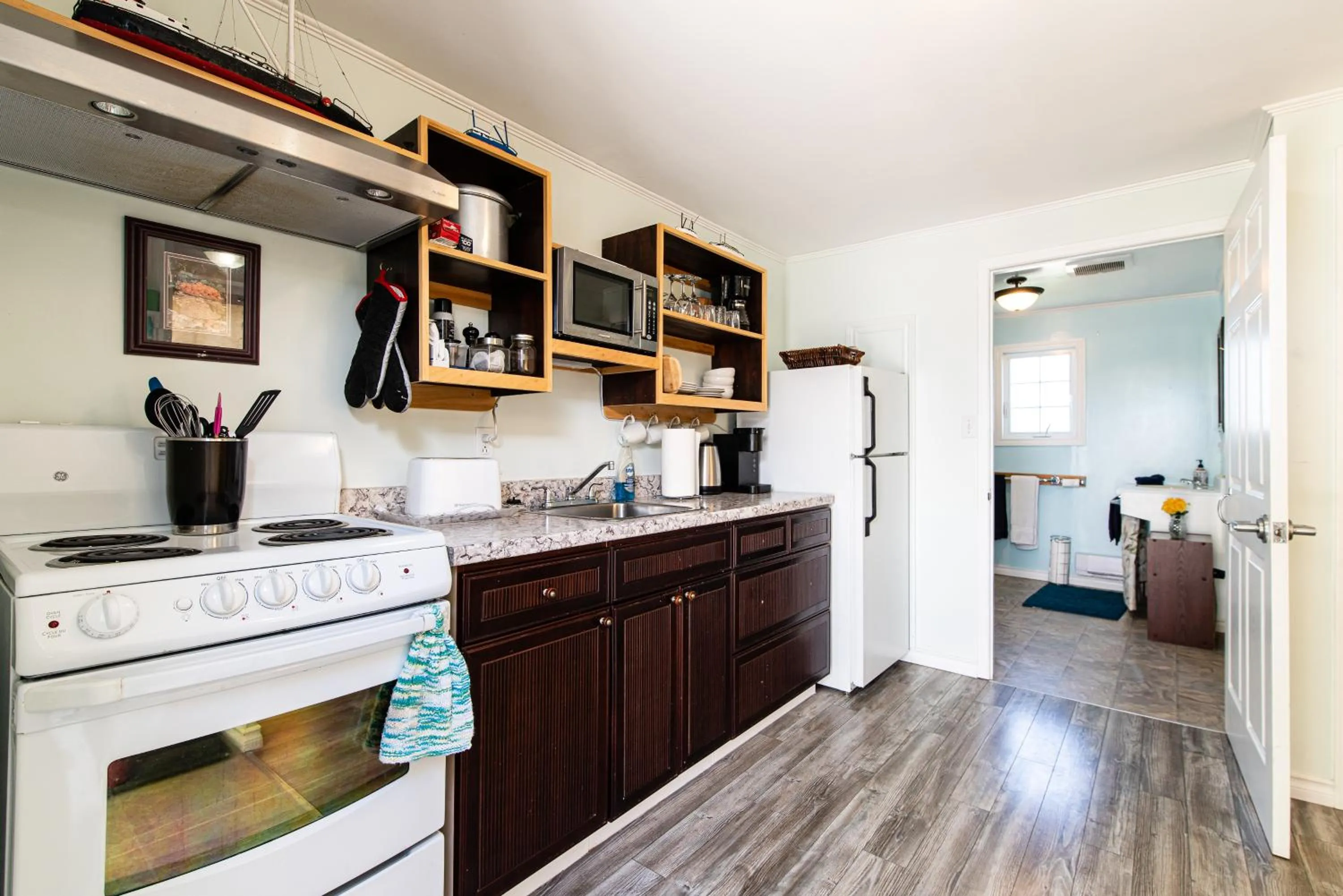 Kitchen or kitchenette in Out East B&B - Norris Point