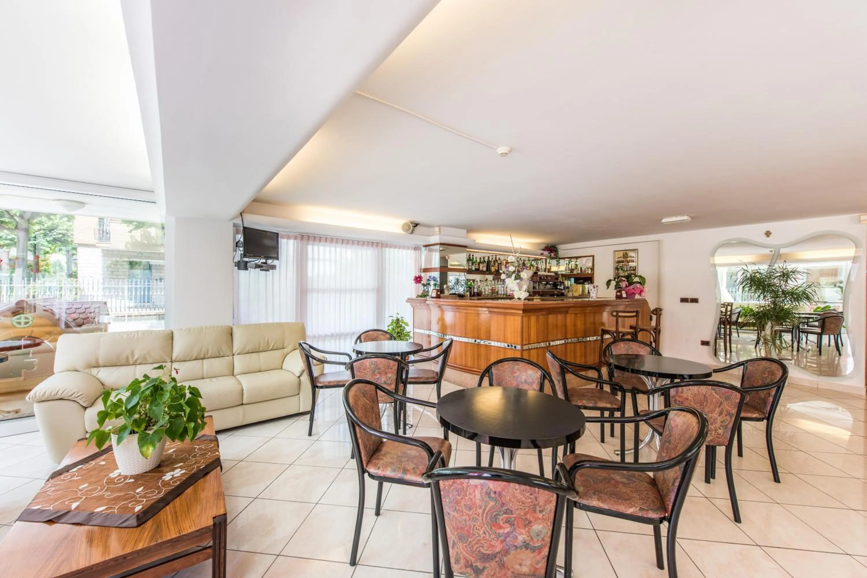 Seating area in Hotel Seven