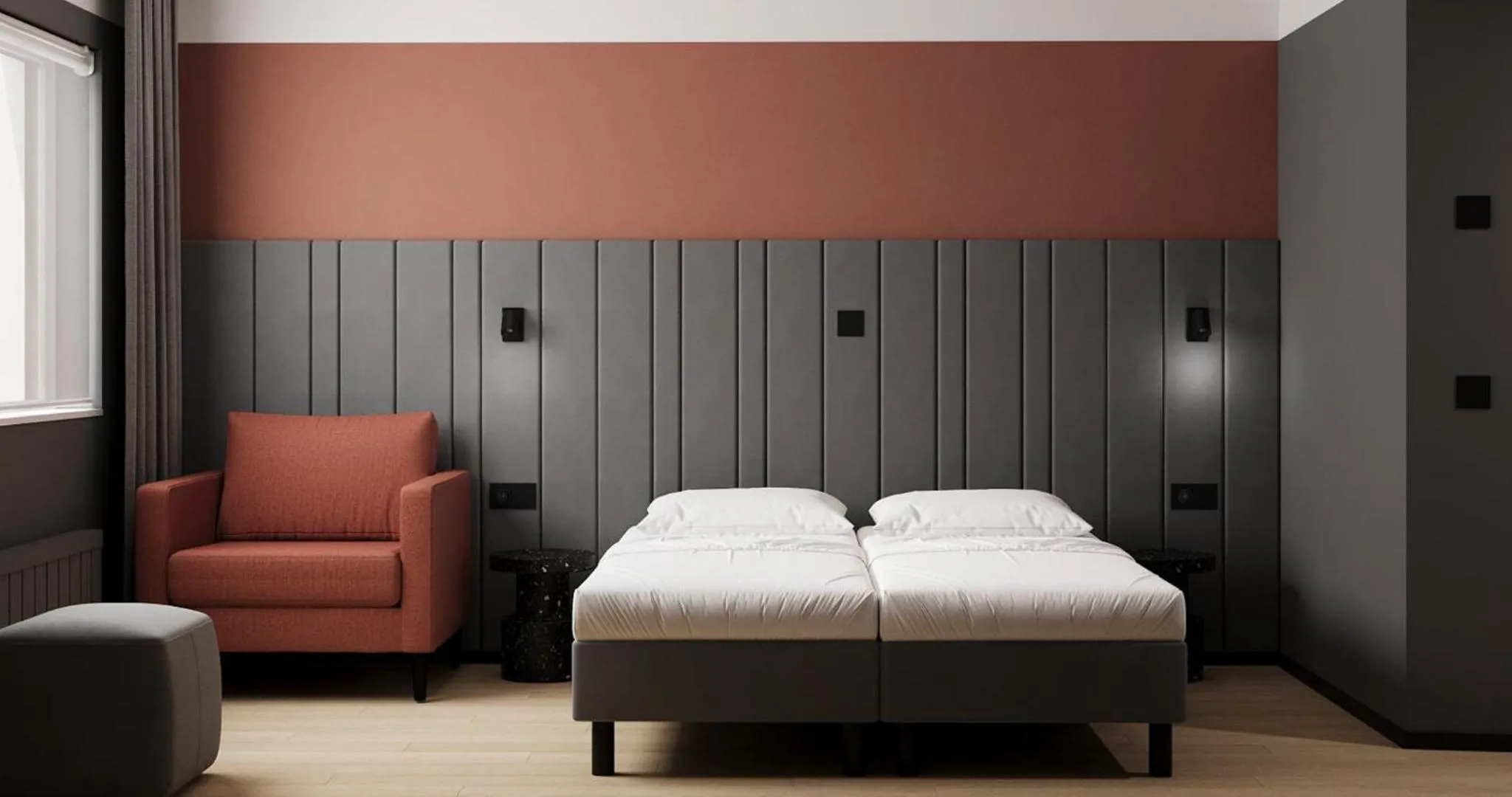 Bed in Tallink Express Hotel