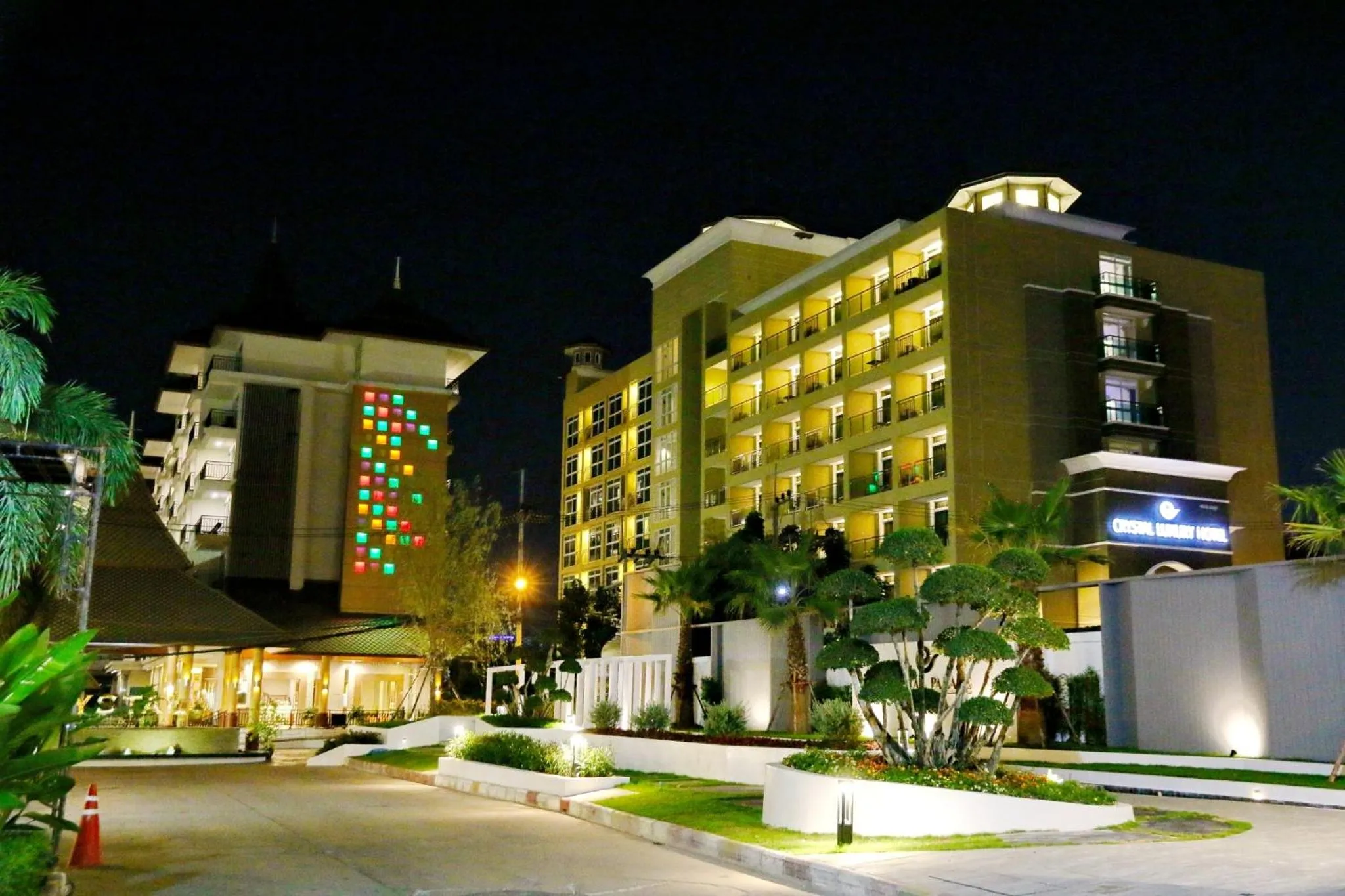 Night in Crystal Palace Luxury Hotel Pattaya