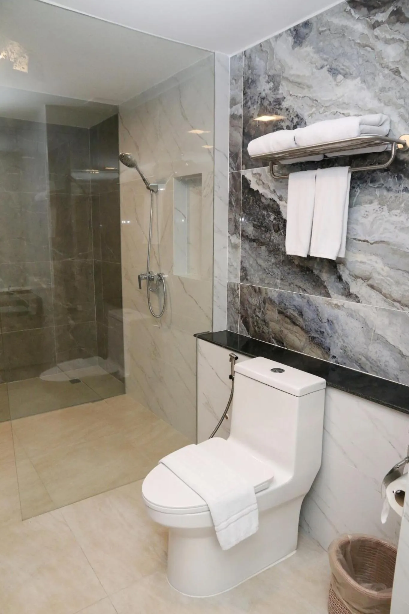 Shower in Crystal Palace Luxury Hotel Pattaya