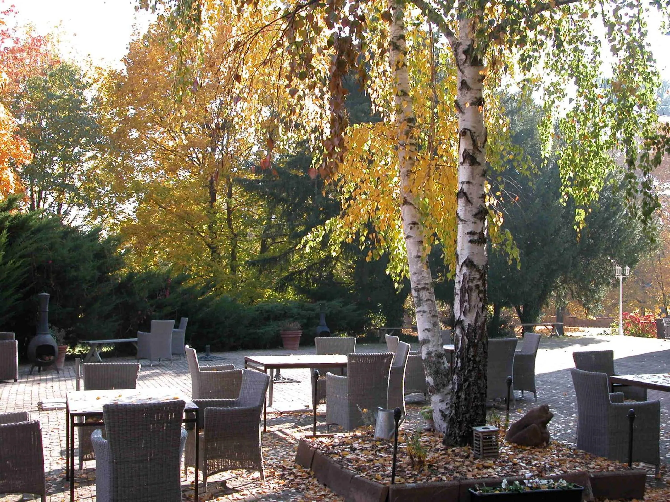 Garden in Domaine de Beaupré - Hotel The Originals Relais