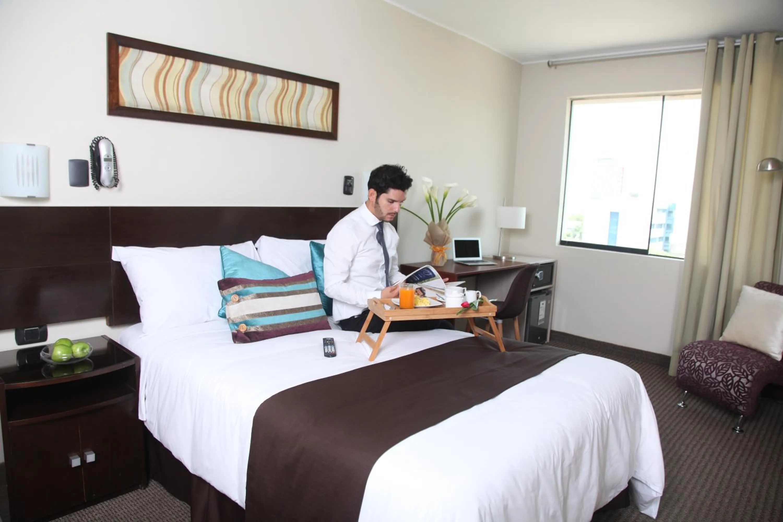 Bed in Hotel Rivera Inn