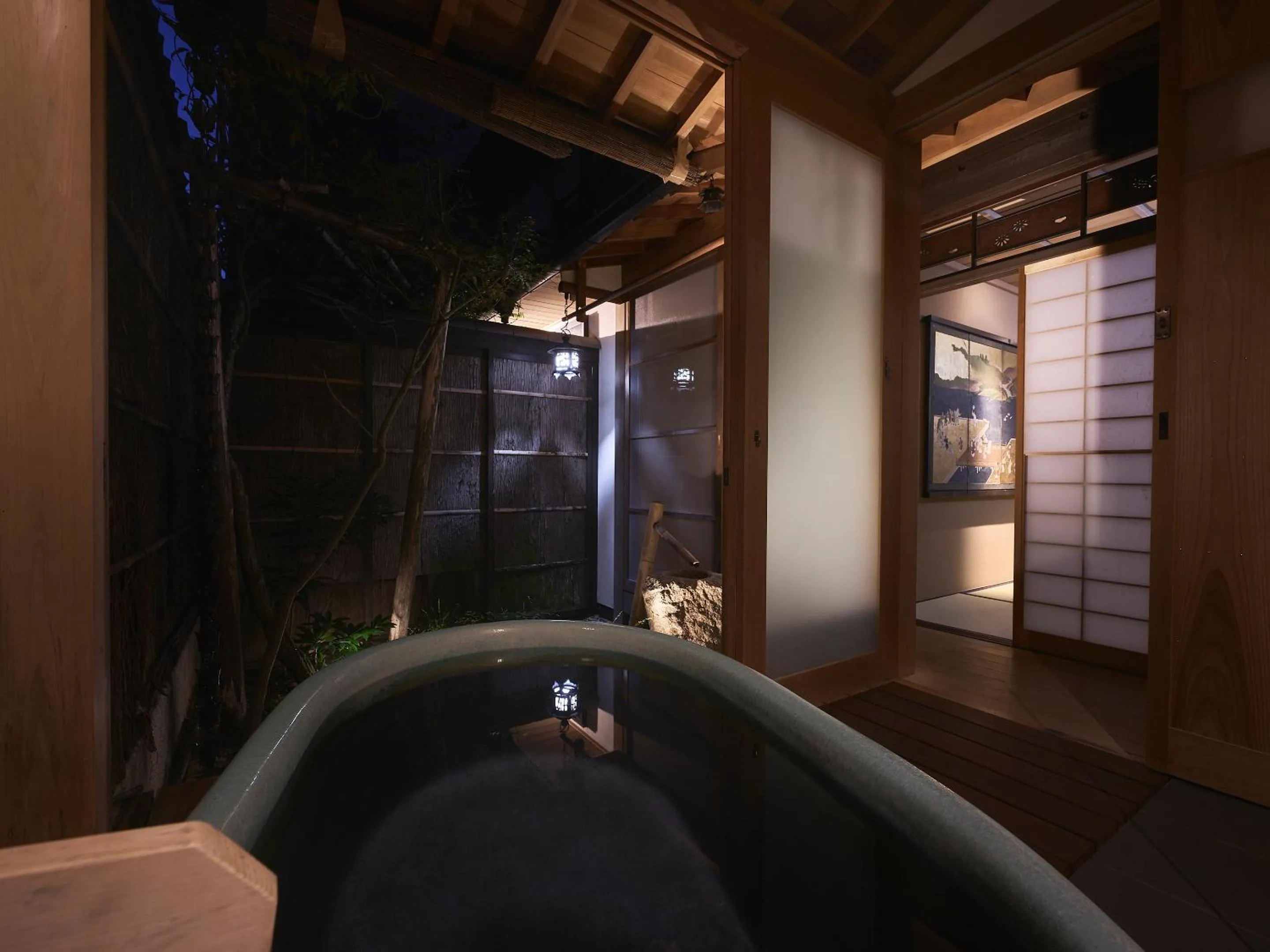Open Air Bath in Kyoto Inn Gion
