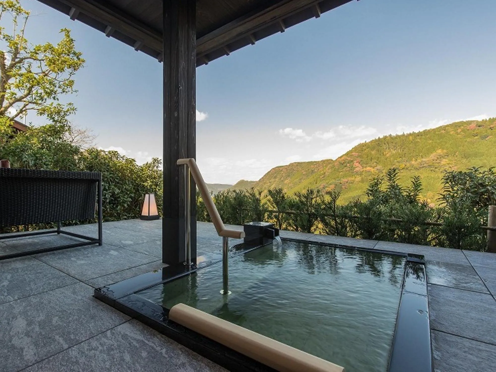 Mountain view in Okuhita Onsen Umehibiki