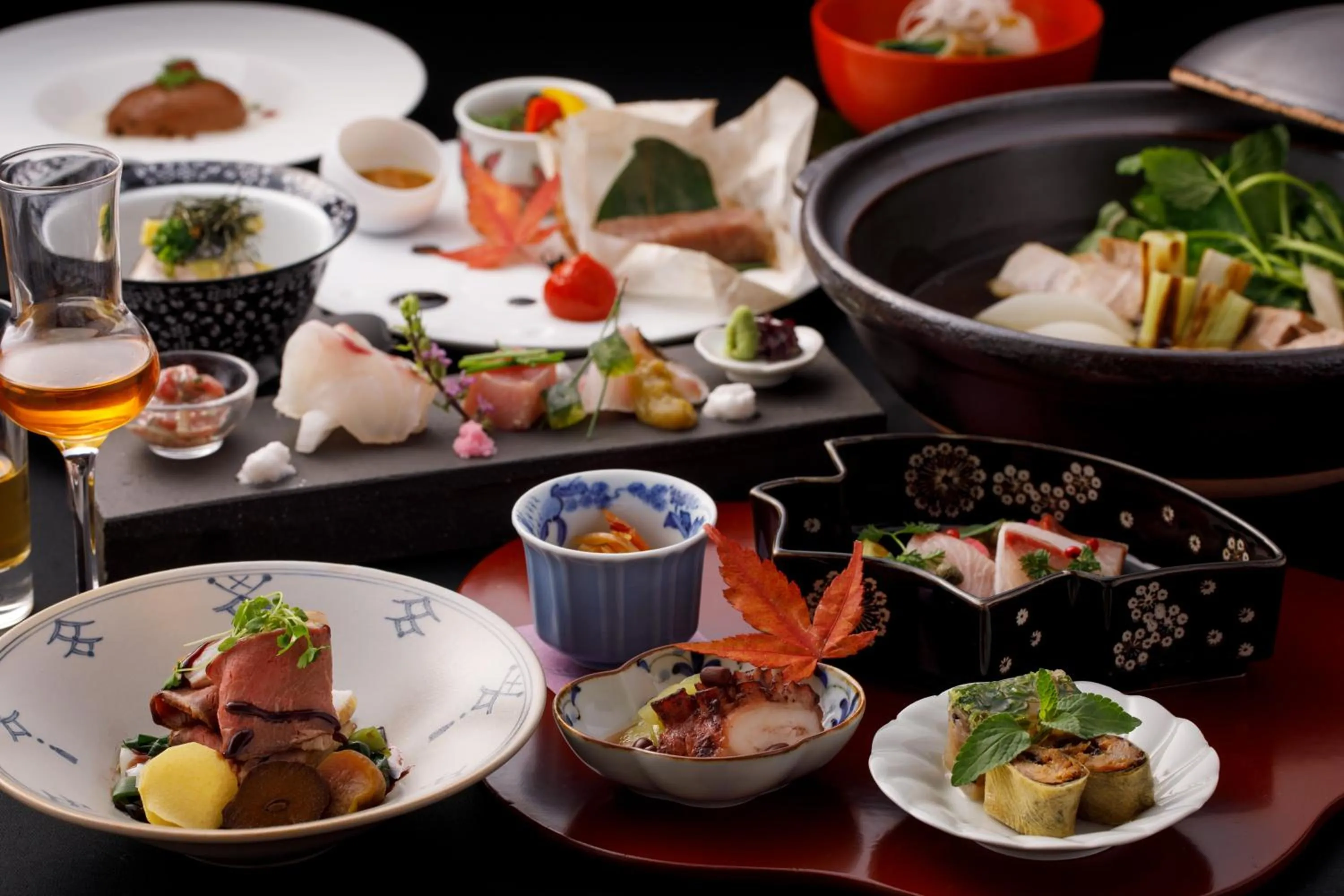 Dinner in Okuhita Onsen Umehibiki