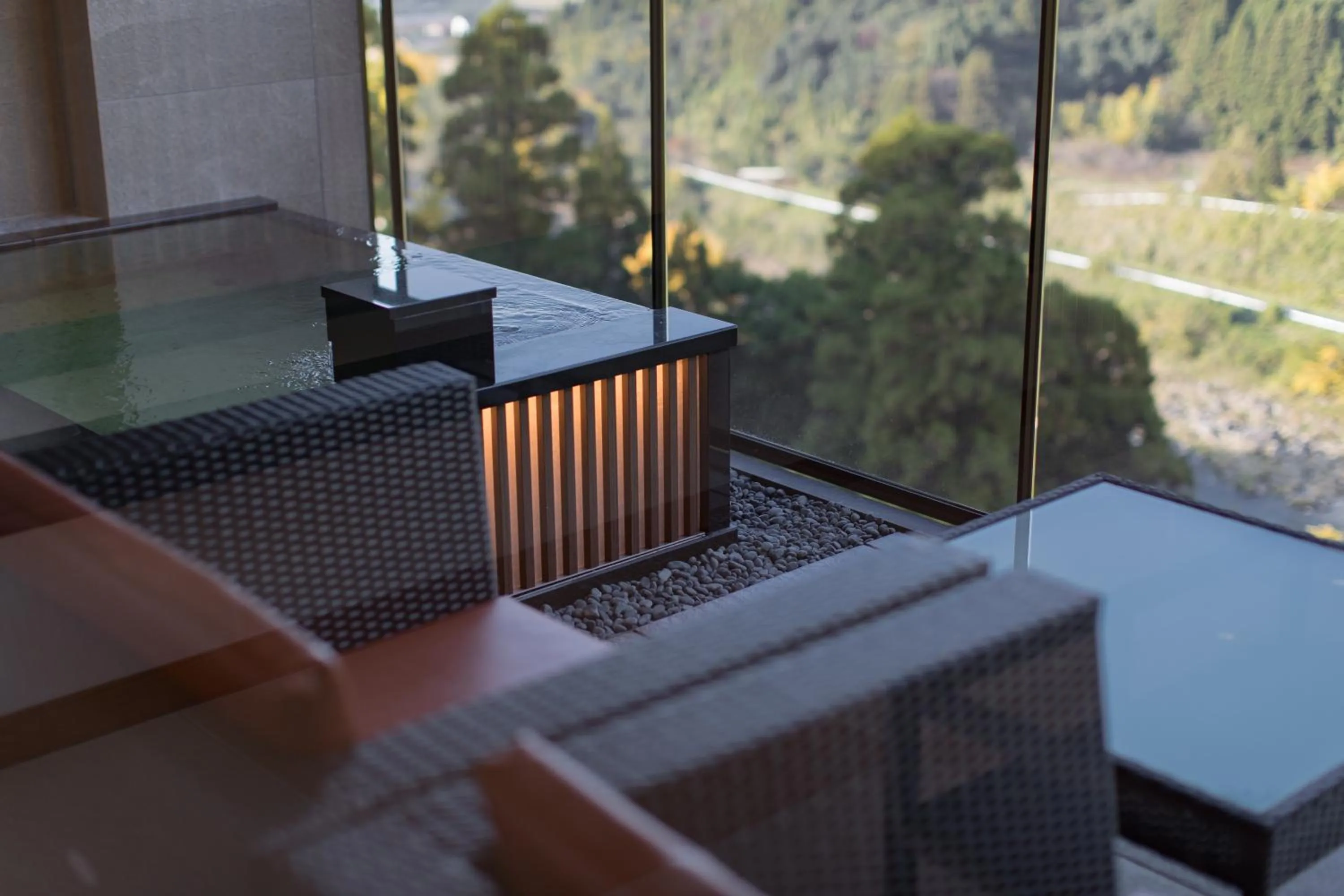 Mountain view in Okuhita Onsen Umehibiki