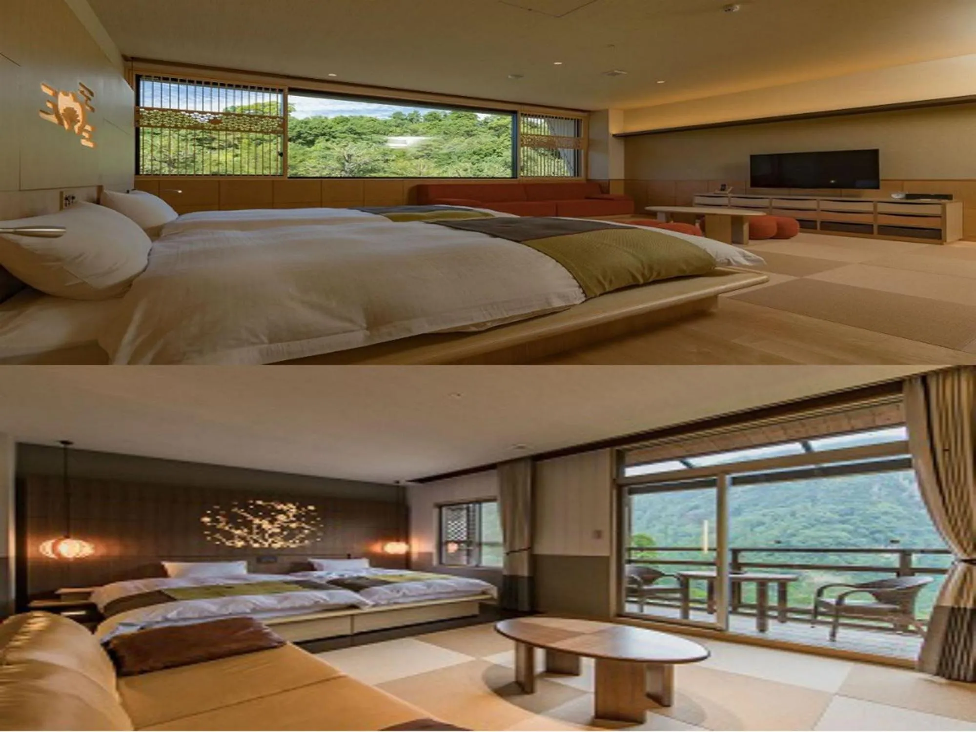 Photo of the whole room, Bed in Okuhita Onsen Umehibiki