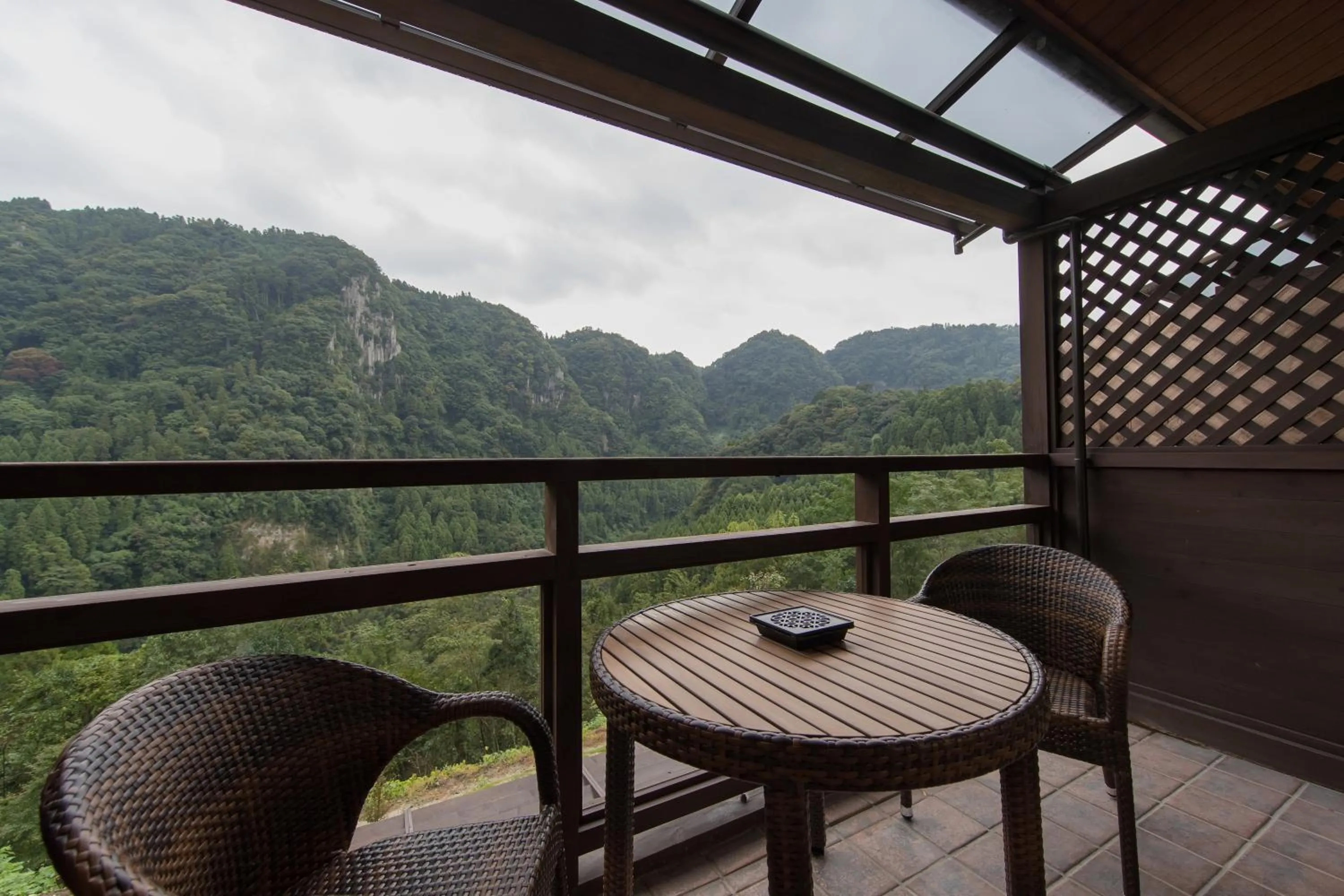 Mountain view in Okuhita Onsen Umehibiki