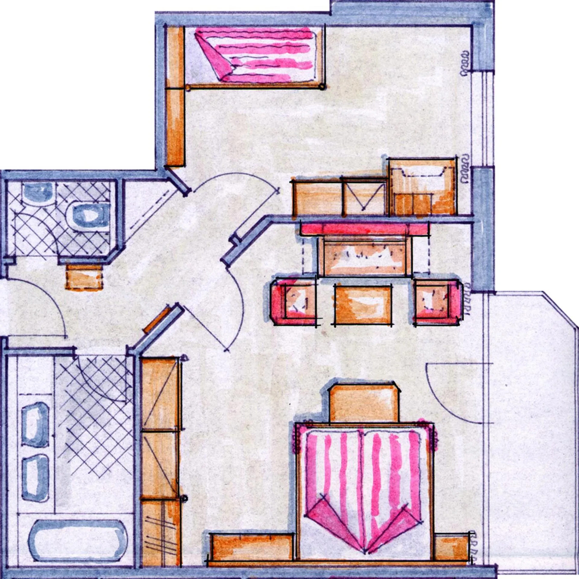 Photo of the whole room in Familotel Alphotel