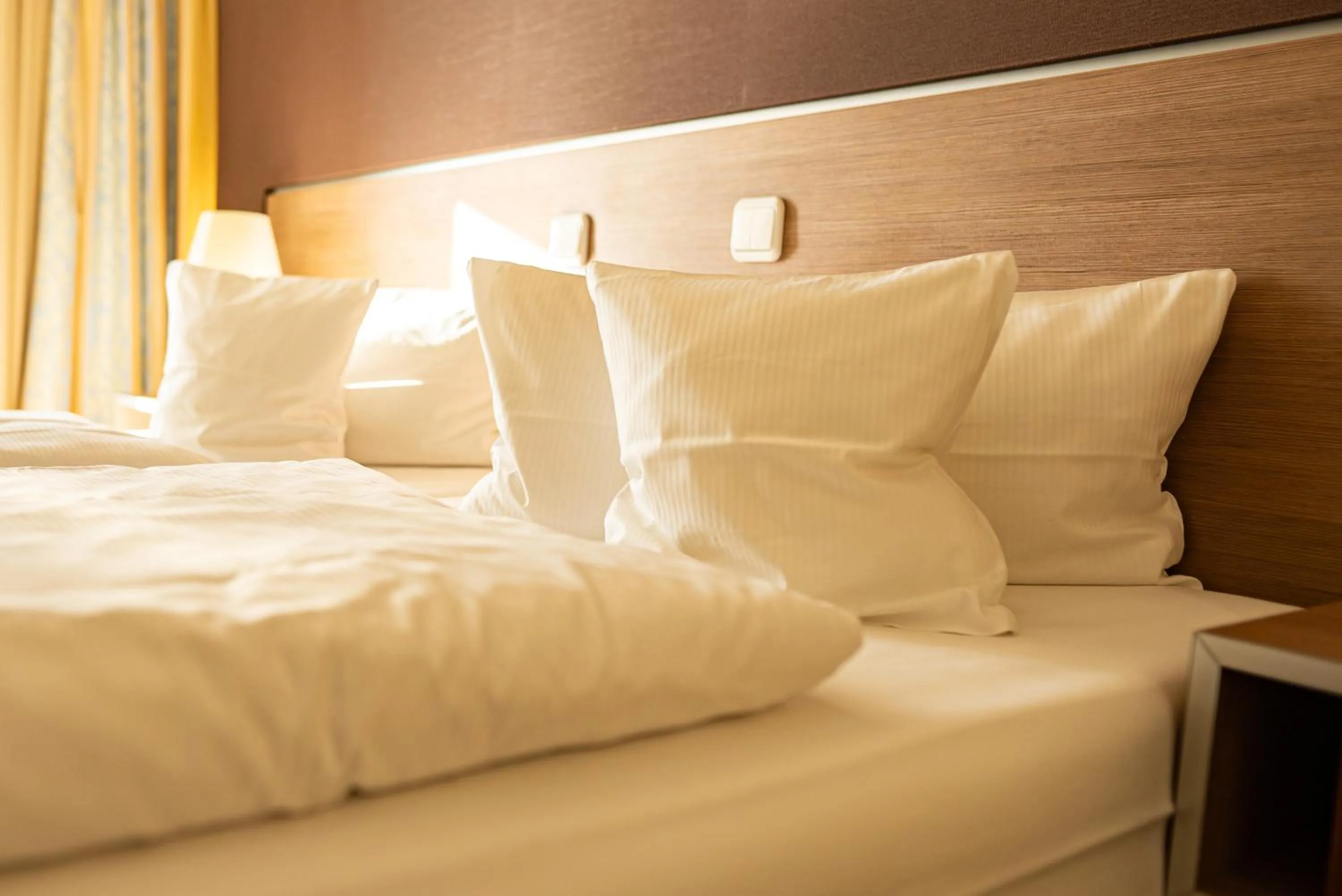 Bed in Hotel Seeblick