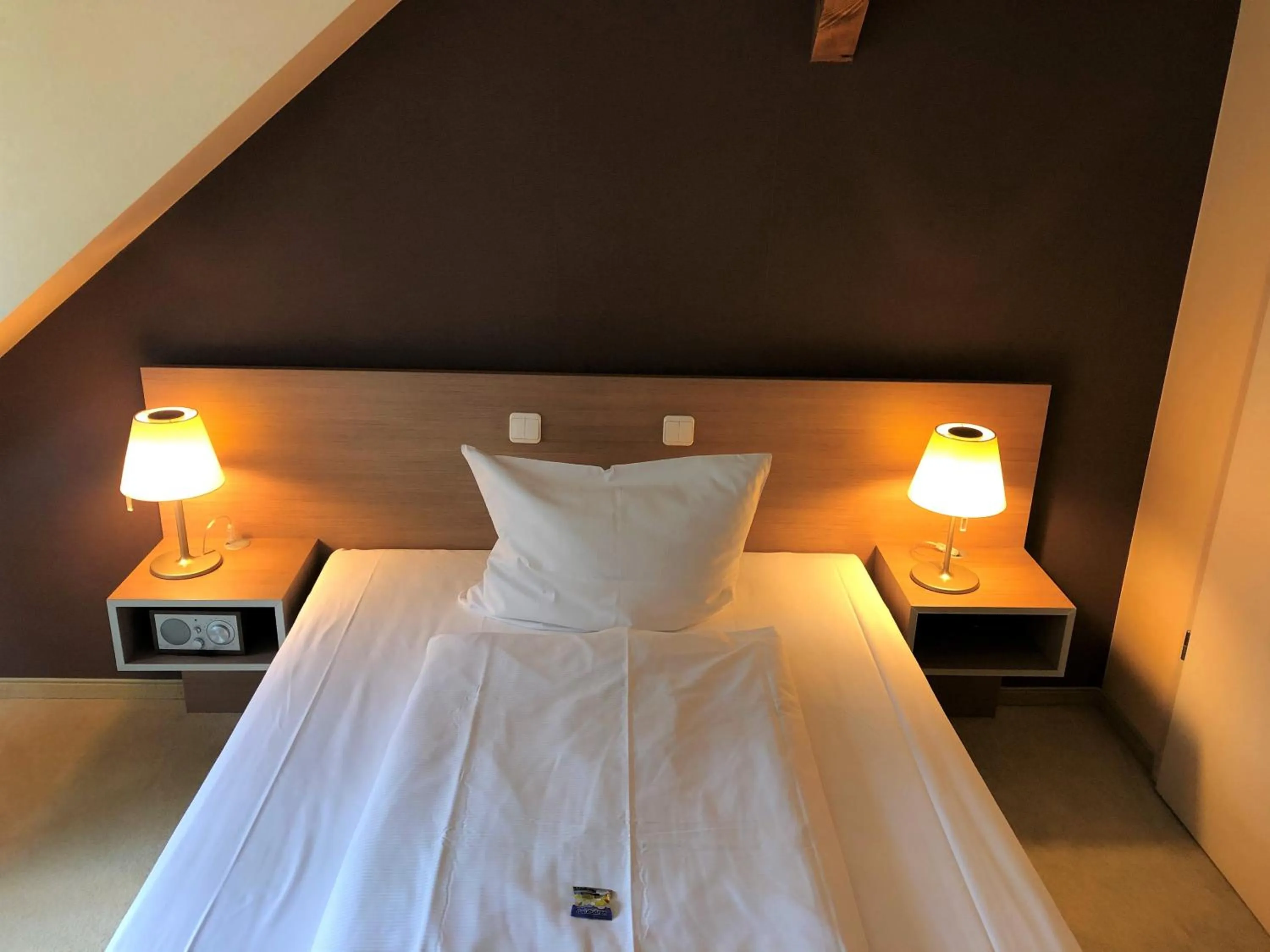 Bed in Hotel Seeblick