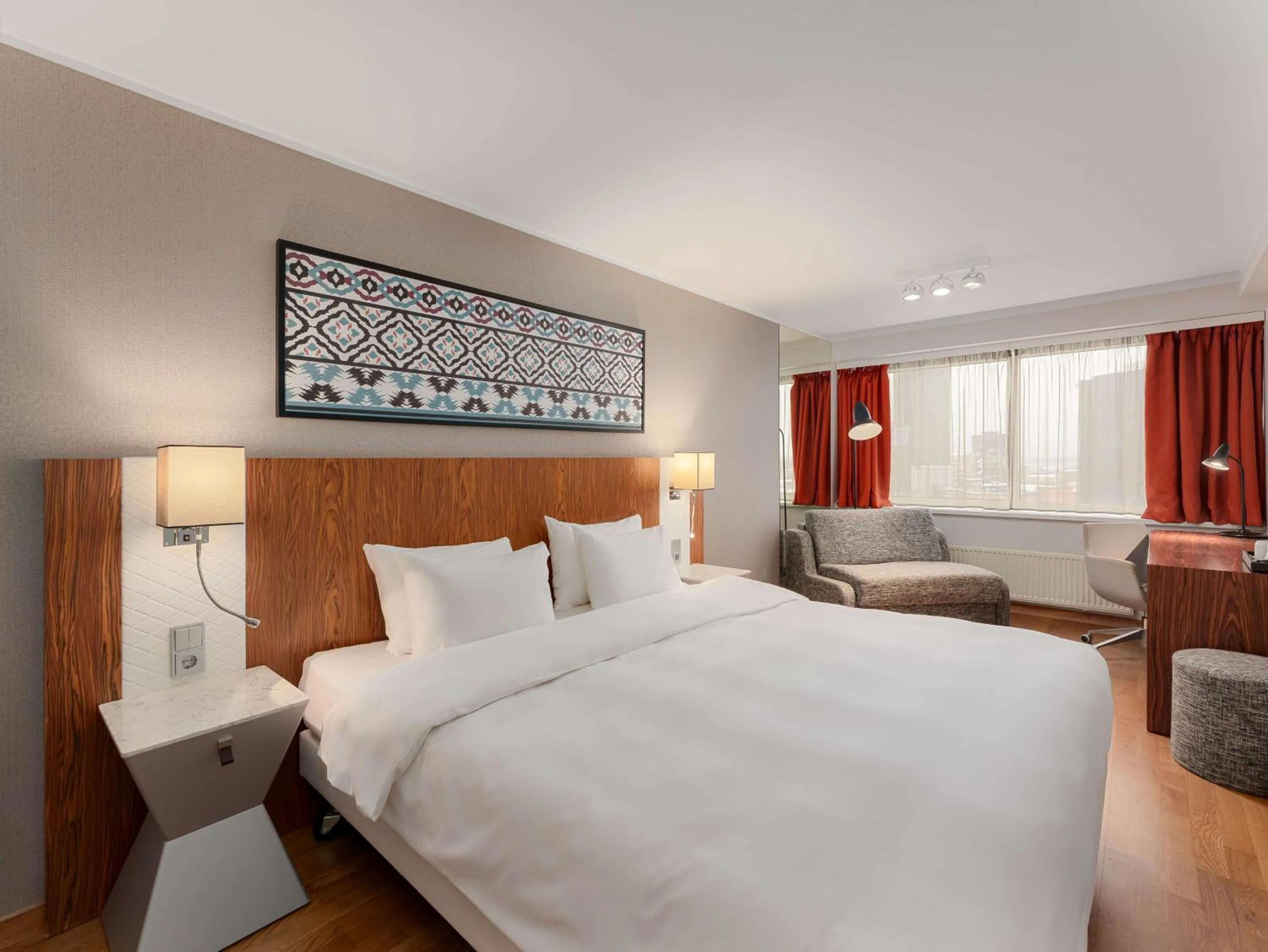 Bedroom, Bed in Radisson Blu Hotel Olümpia