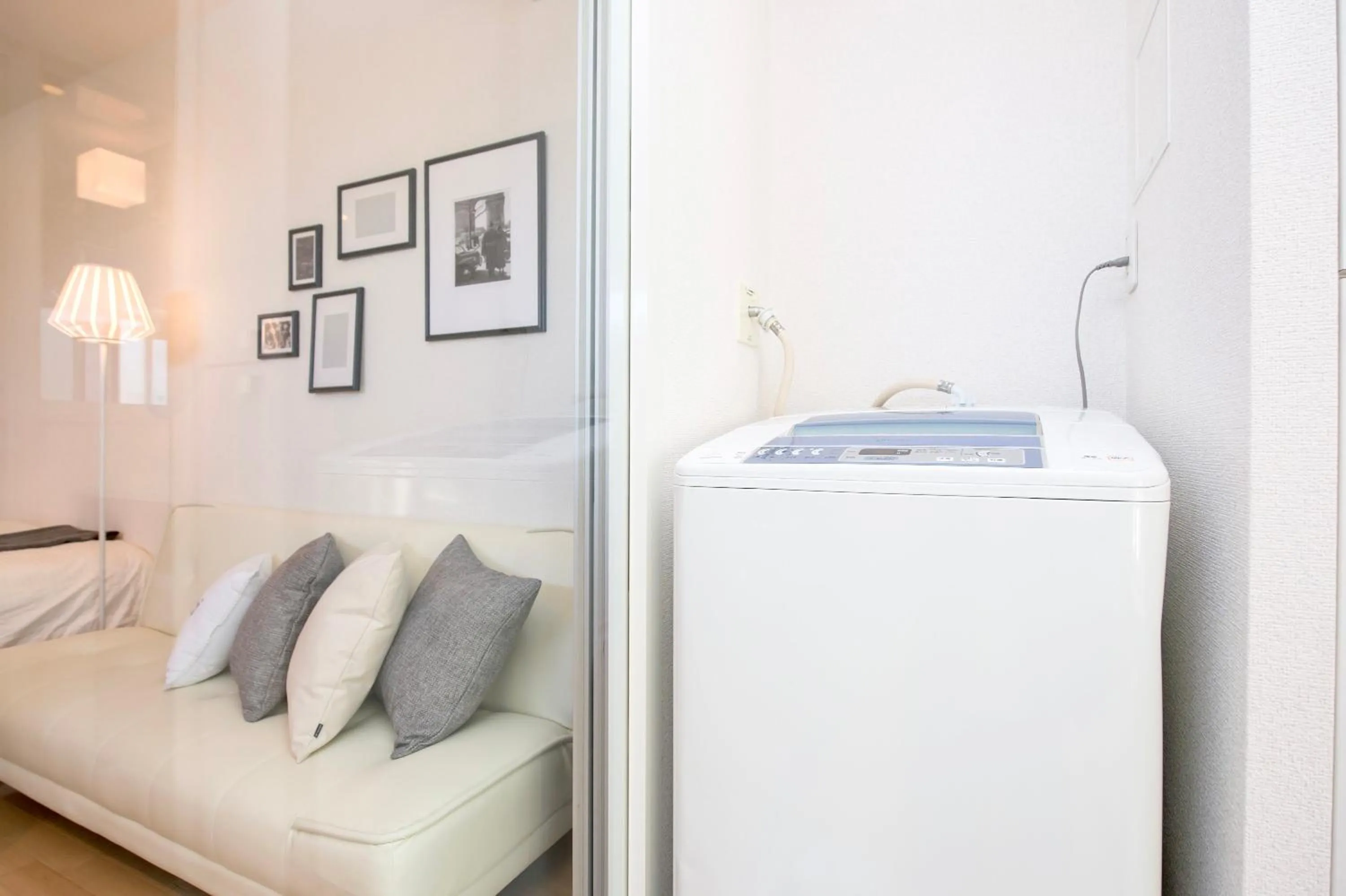 washing machine, Bed in City Hotel Shinsaibashi Lofts