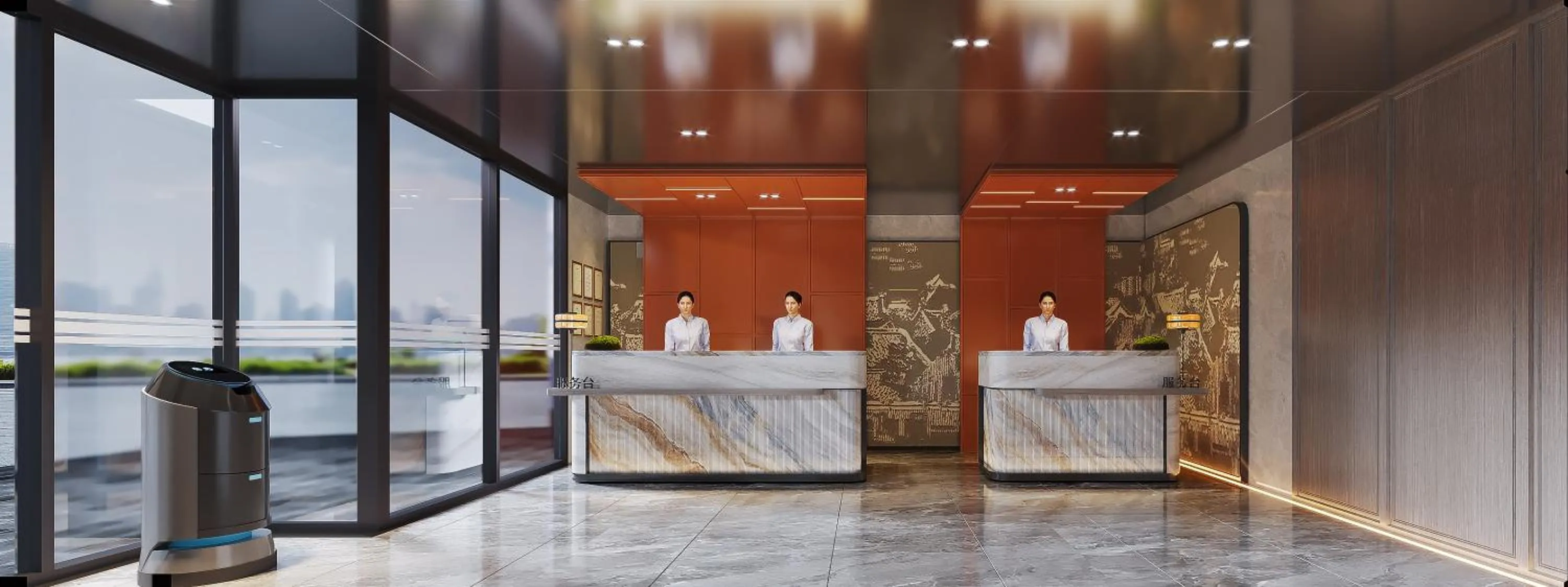 Lobby or reception in Five Rams City Hotel