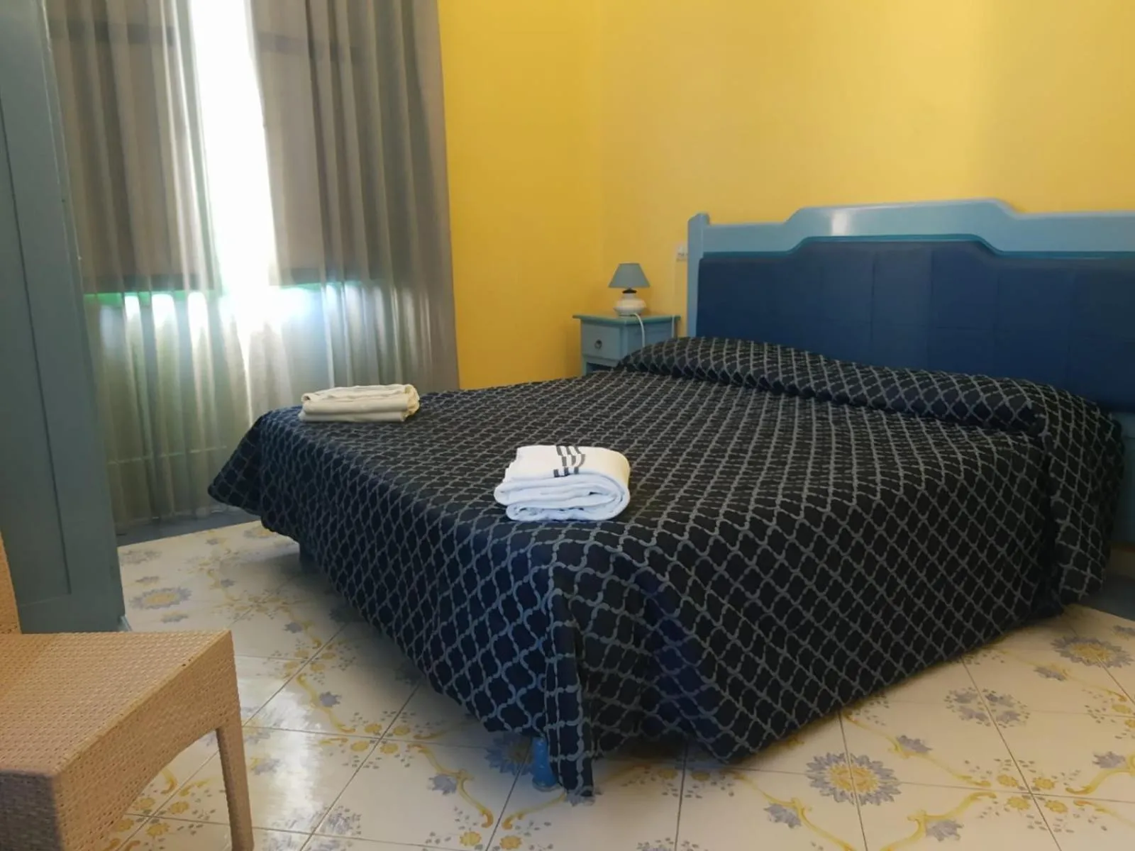 Bed in Hotel Savoia