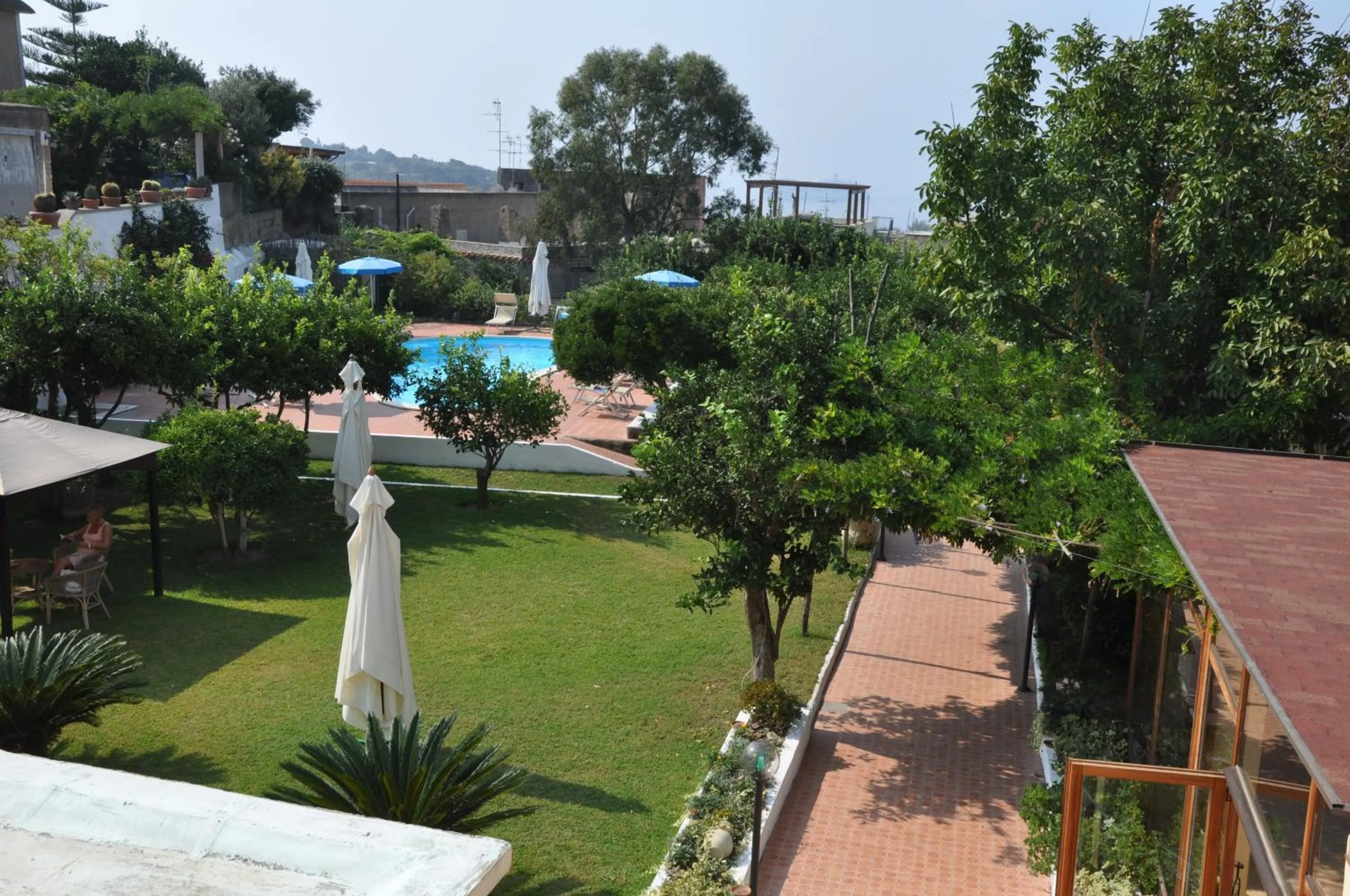 Garden view in Hotel Savoia